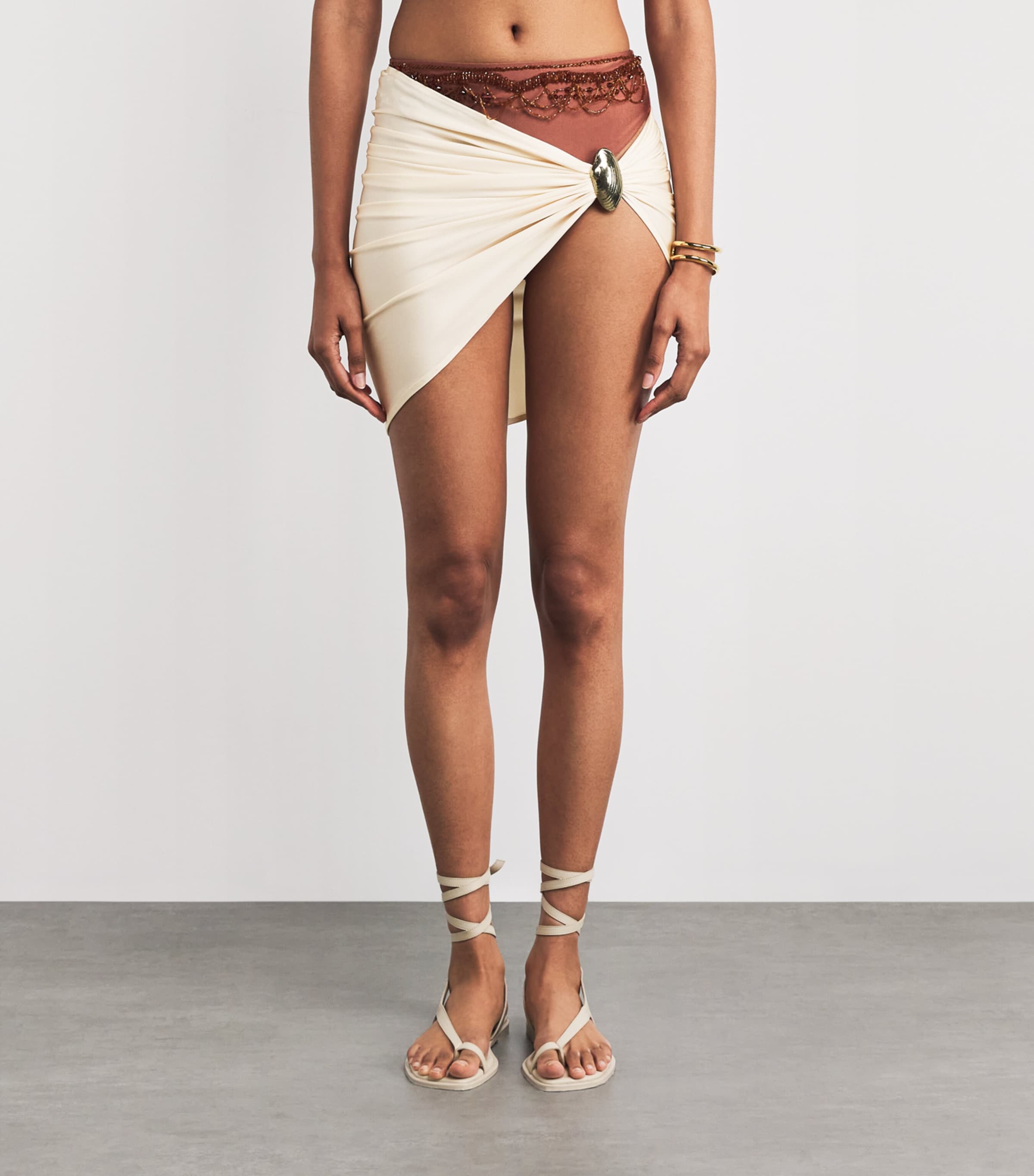 Golden Dune Mini Beach Skirt OFF WHITE Image 3