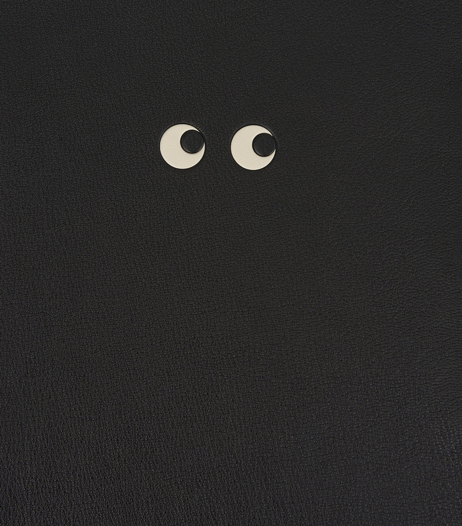 Leather A4 Eyes Document Holder BLACK Image 4