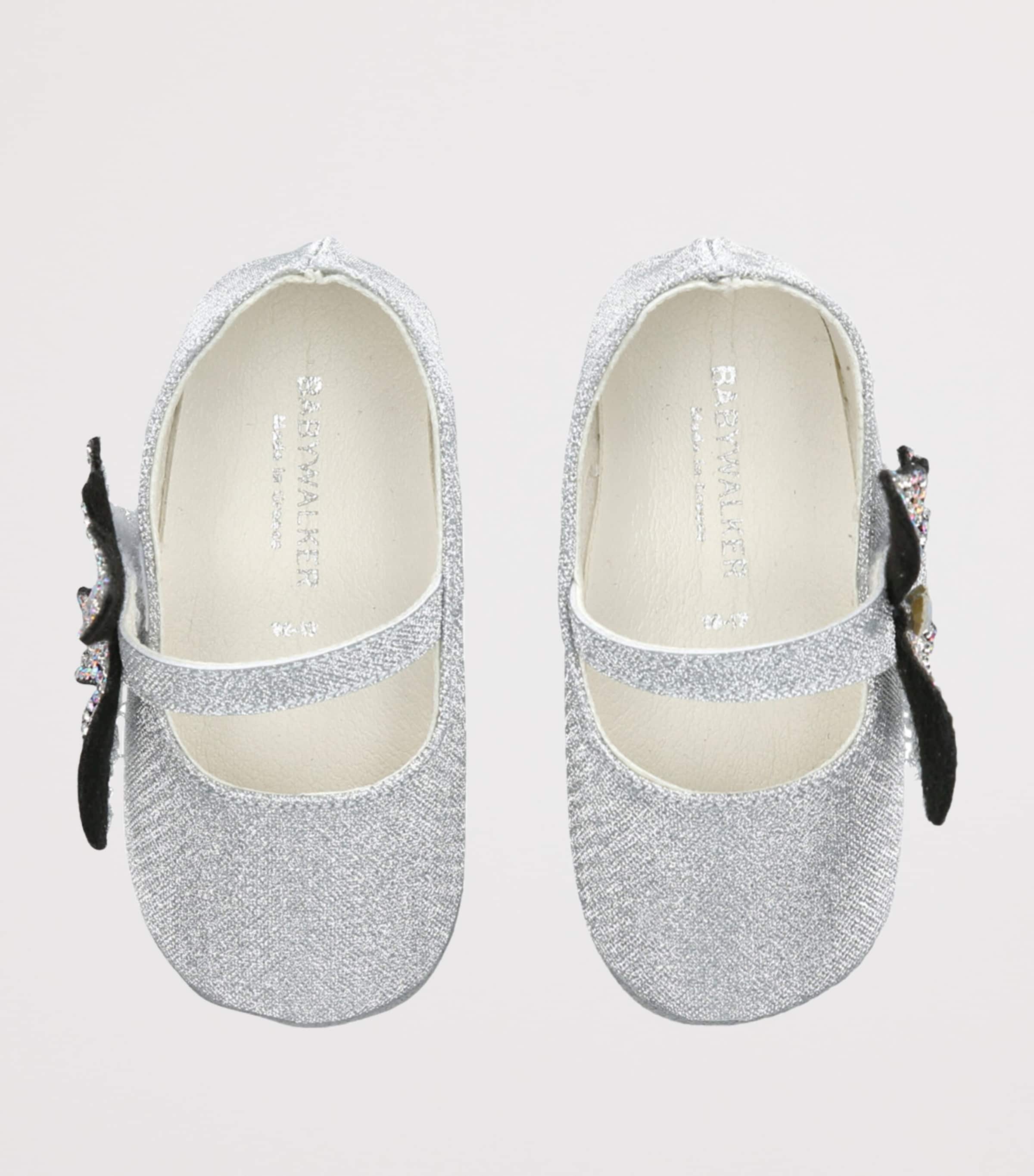 Crystal Butterfly Ballet Flats SILVER Image 4