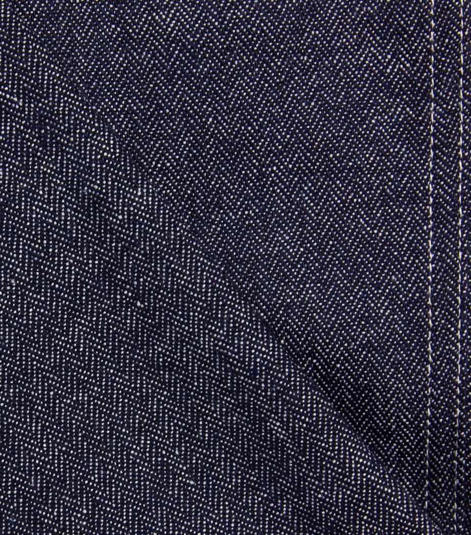 Emporio Armani Kids Herringbone Drawstring Trousers (4-16 Years) Fant.blue Image 3