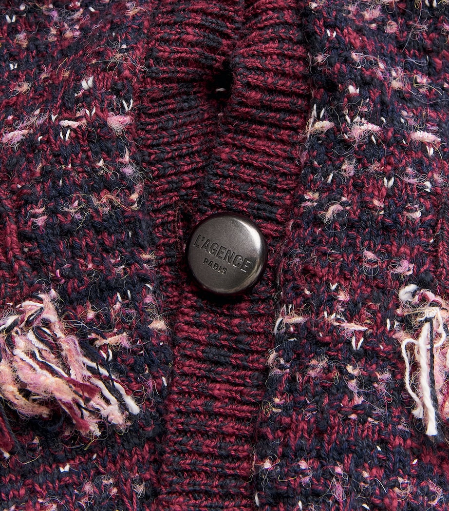 Cotton-Blend Kastoria Cardigan BLCK/DK MLBC/MDNGHT Image 5