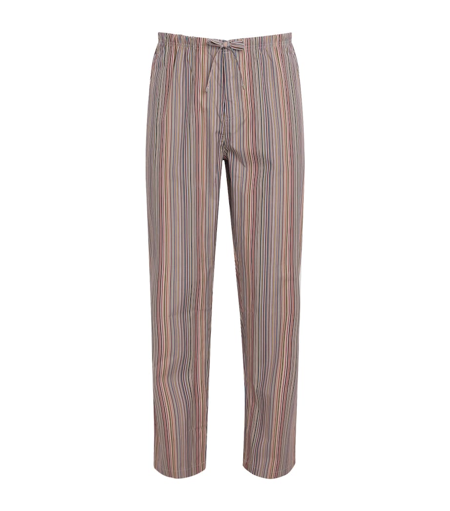 Cotton Signature Stripe Pyjama Trousers MULTICOLOUR Image 1
