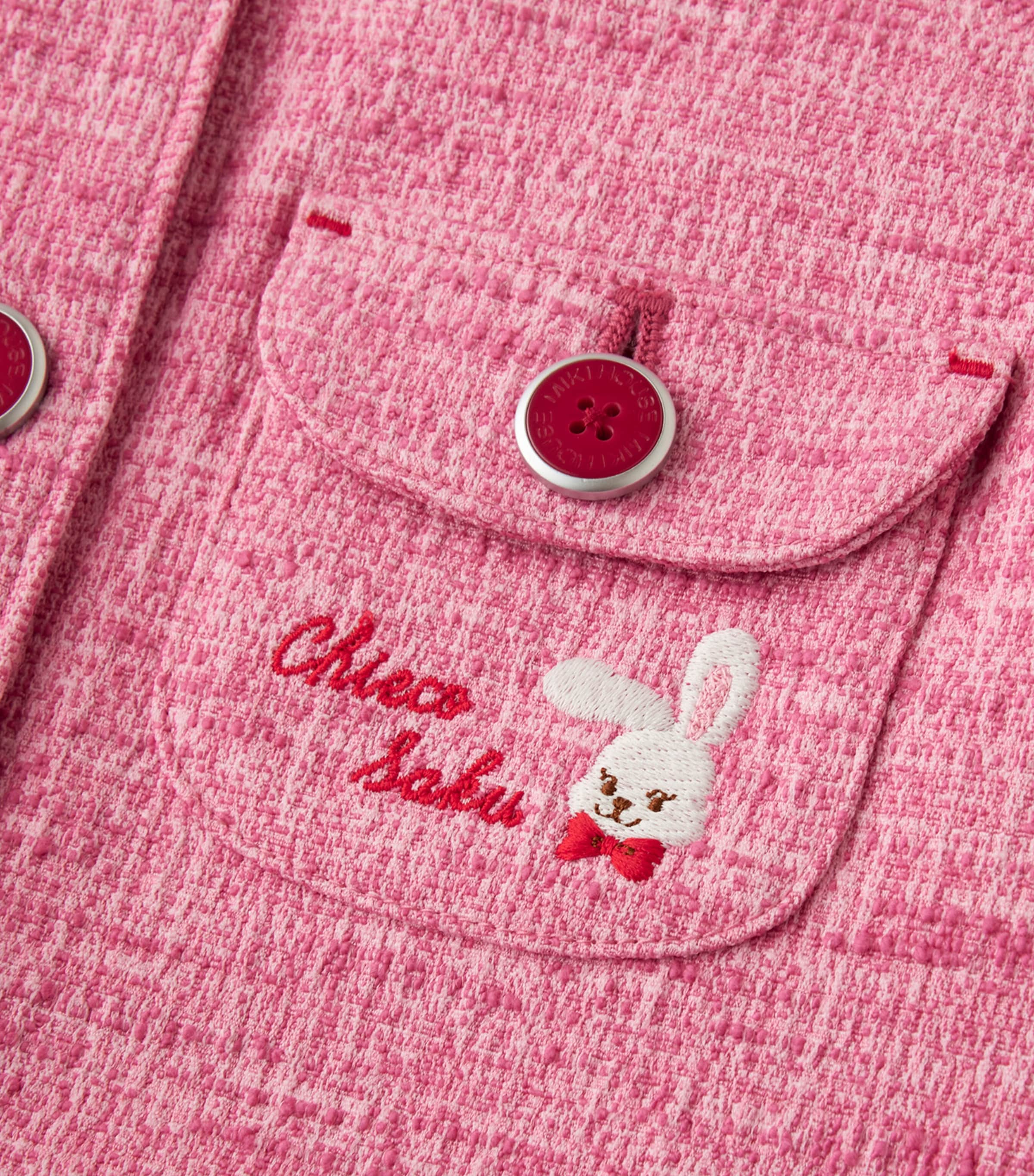 Tweed Embroidered Chieco Cardigan (2-7 Years) 8 Image 7