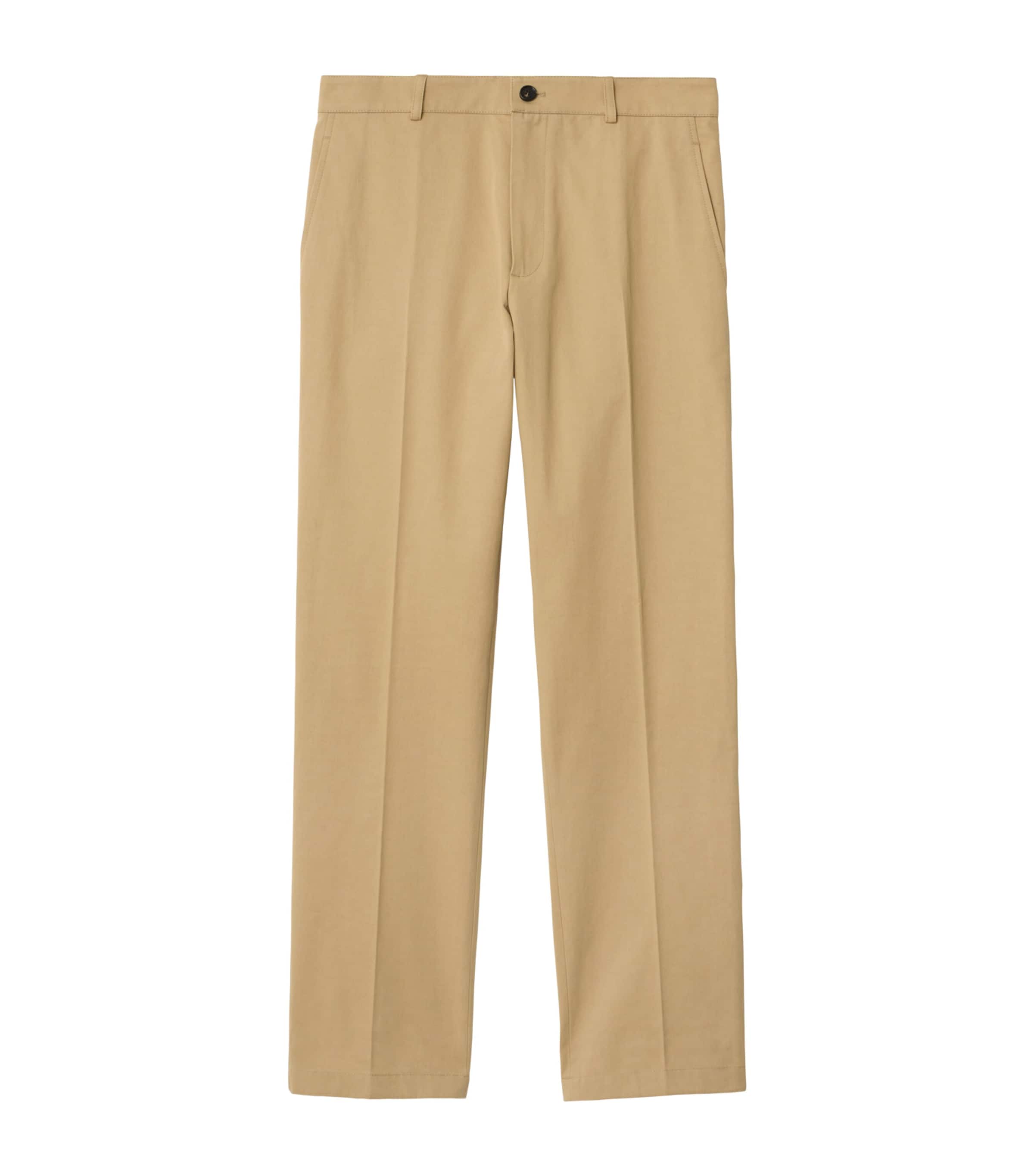 Cotton Twill Slim Chinos FLAX Image 1