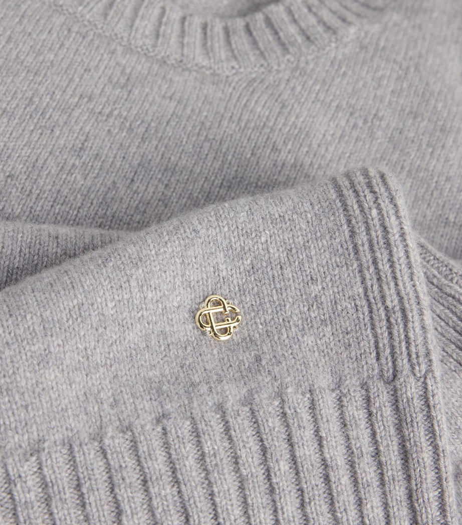 Cashmere Crew-Neck Sweater GREY Image 5