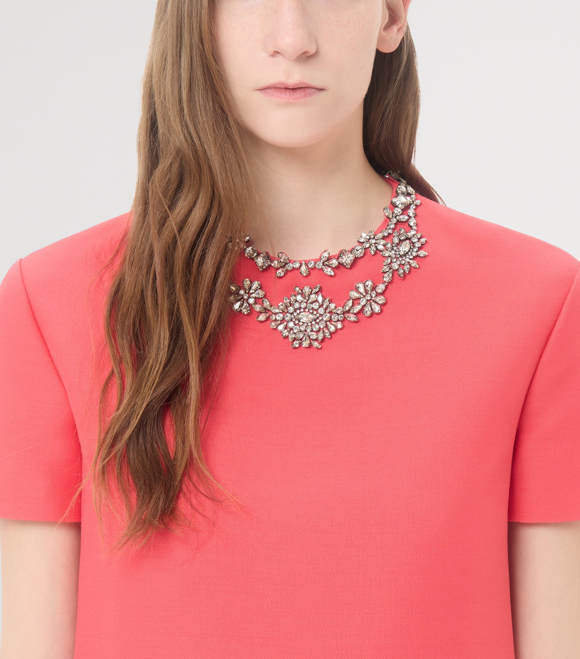 Valentino Womens Wool-Silk Crepe Couture Embellished Mini Dress Image 6