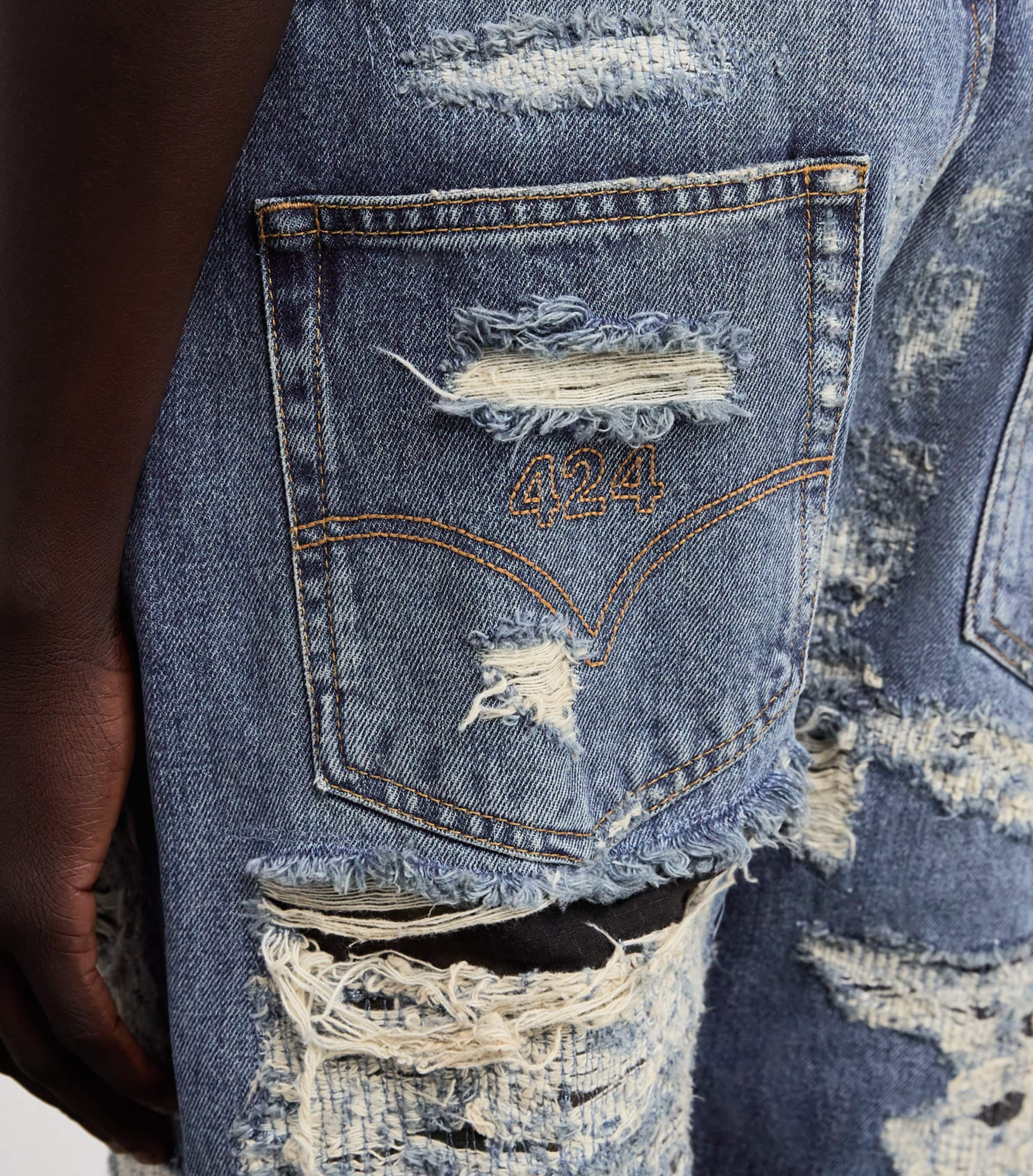 424 Distressed Loose Jeans | Harrods US