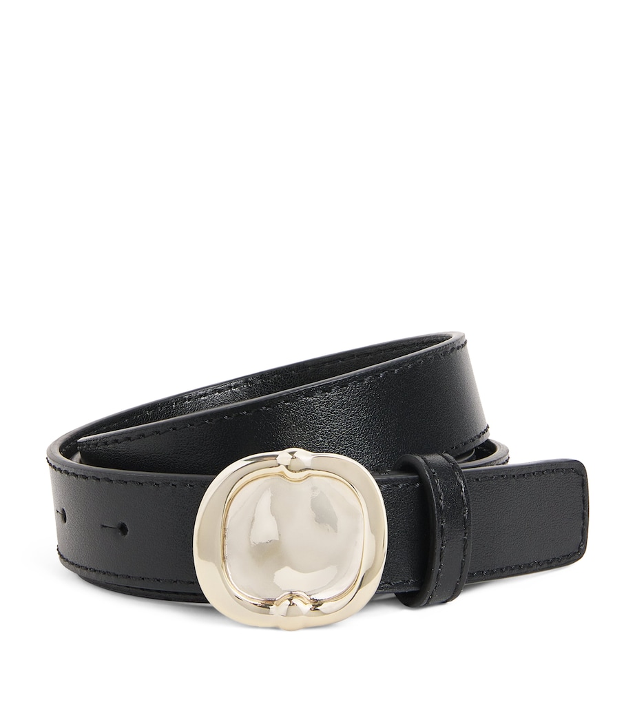 Leather Belt BLACK Image 1
