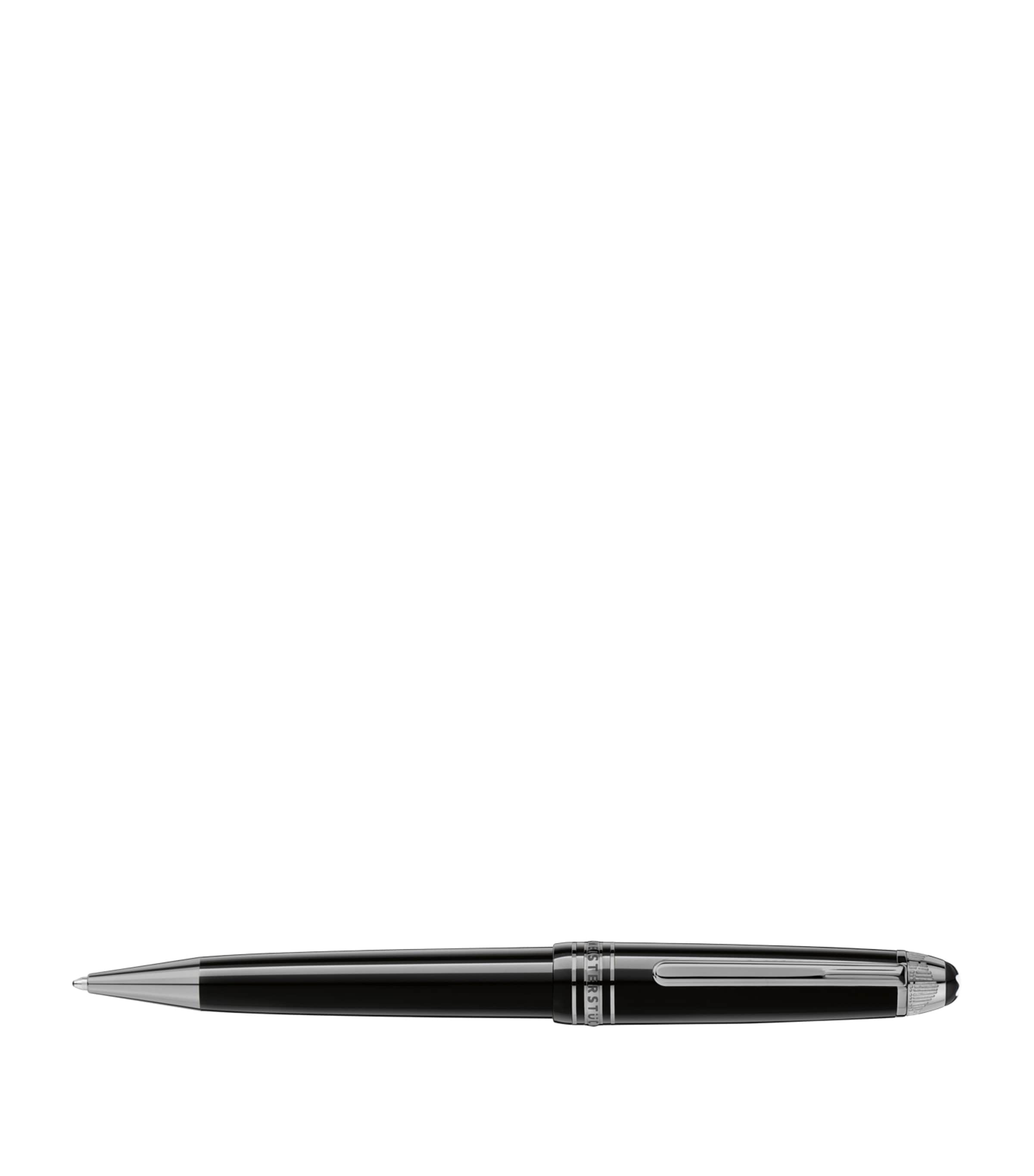 Montblanc Platinum-Coated Meisterstück Ballpoint Pen Black Image 1