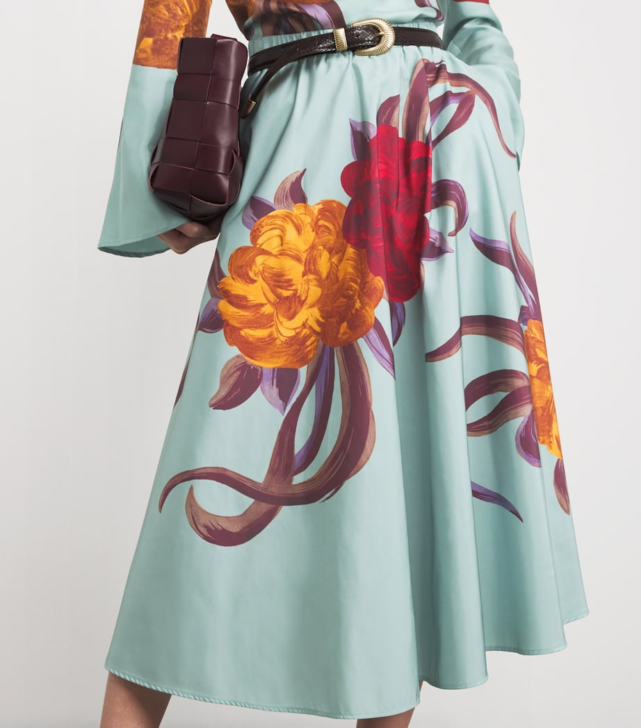 Floral Drawstring Midi Skirt BU01PEONY PLACEE Image 6