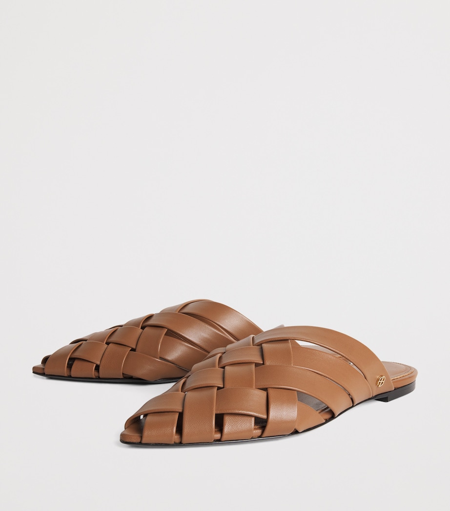 Leather Eve Flats BROWN Image 3