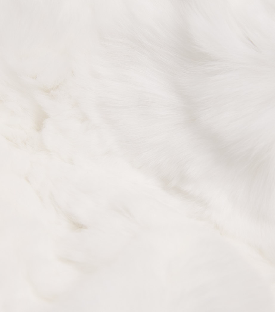 Rabbit Fur Headband C10WHITE Image 2