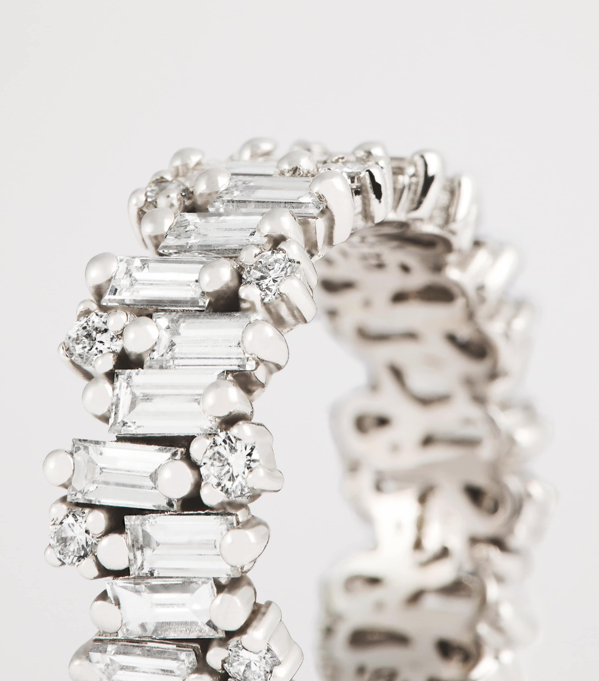 Suzanne Kalan White Gold and Diamond Audrey Shimmer Eternity Ring Wg/wd Image 5