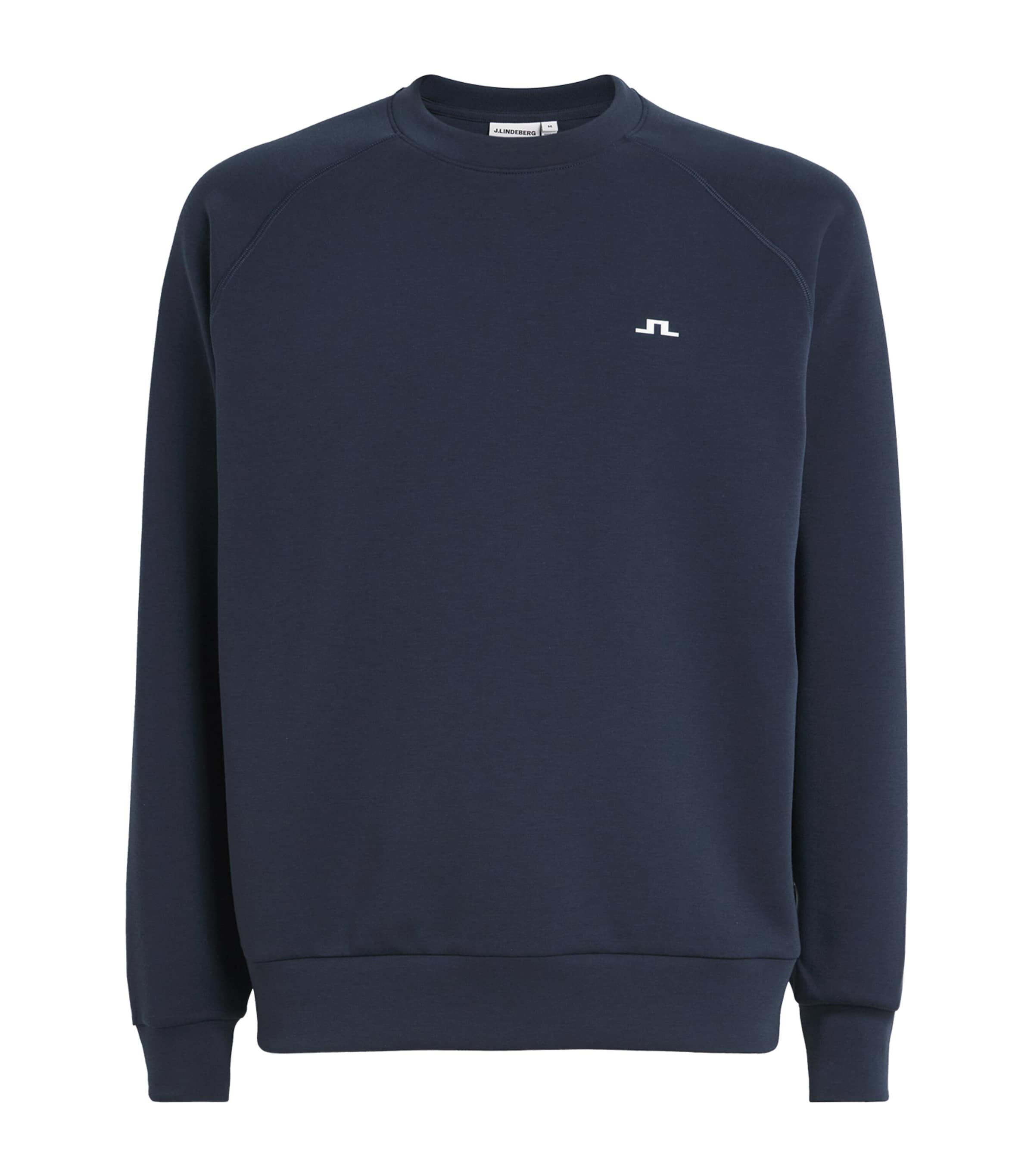 J Lindeberg Mens Finn Crew-Neck Sweatshirt Jl Navy Image 1