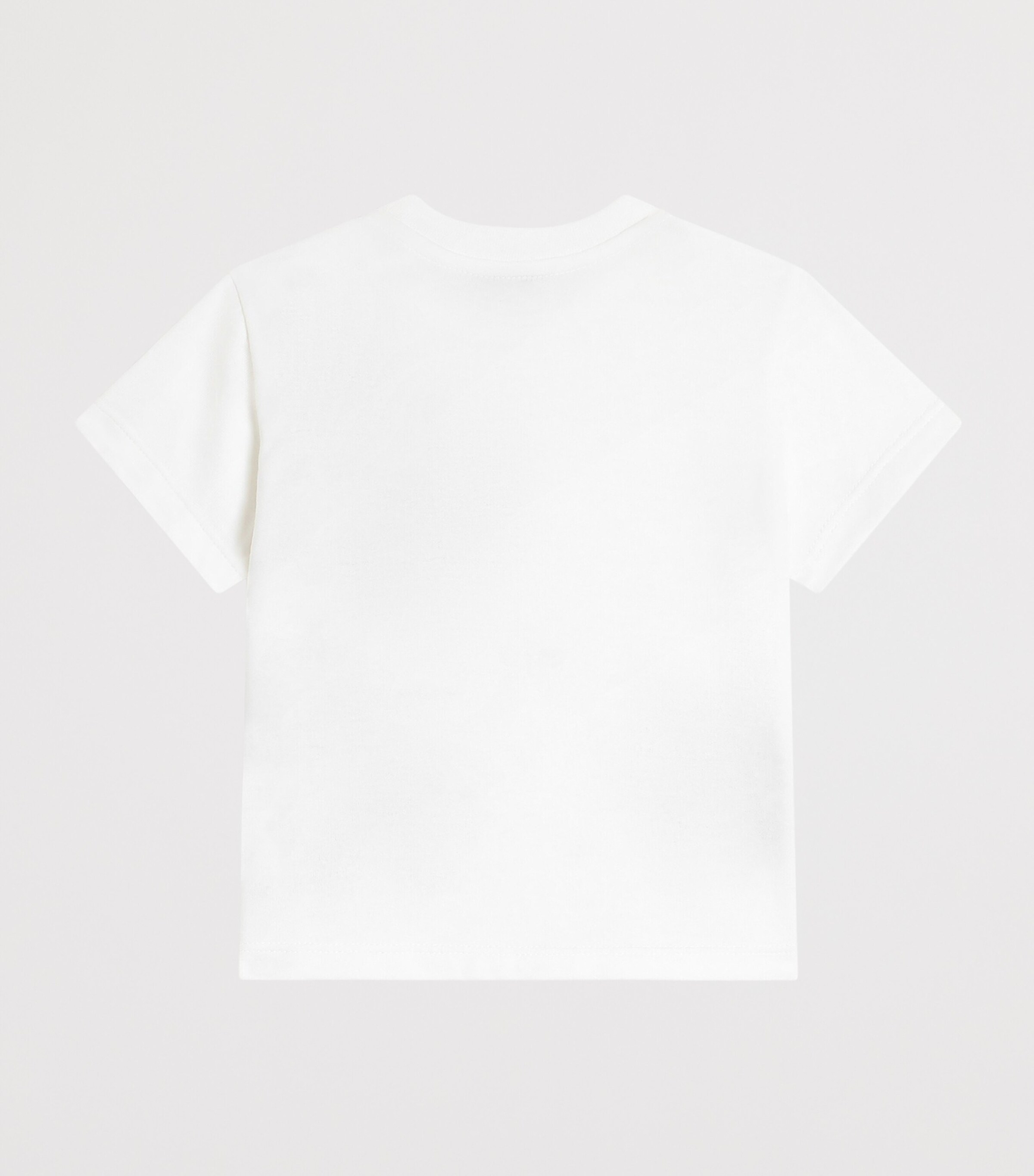 Dolce&Gabbana Kids Cotton Logo Stamp T-Shirt (3-30 Months) Rose C/stelo F Image 2