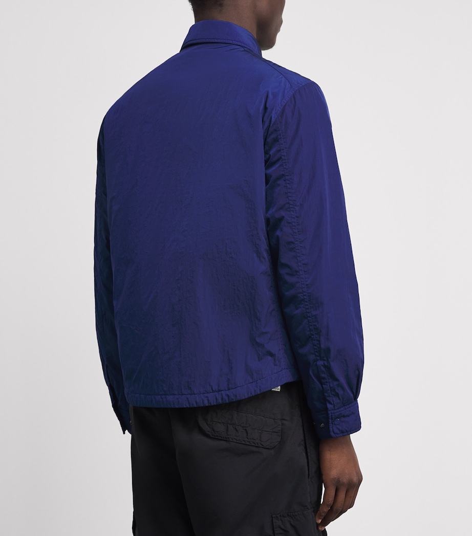 C.P. Company Mens Goggle-Pocket Long-Sleeve Shirt Blueprint Image 5