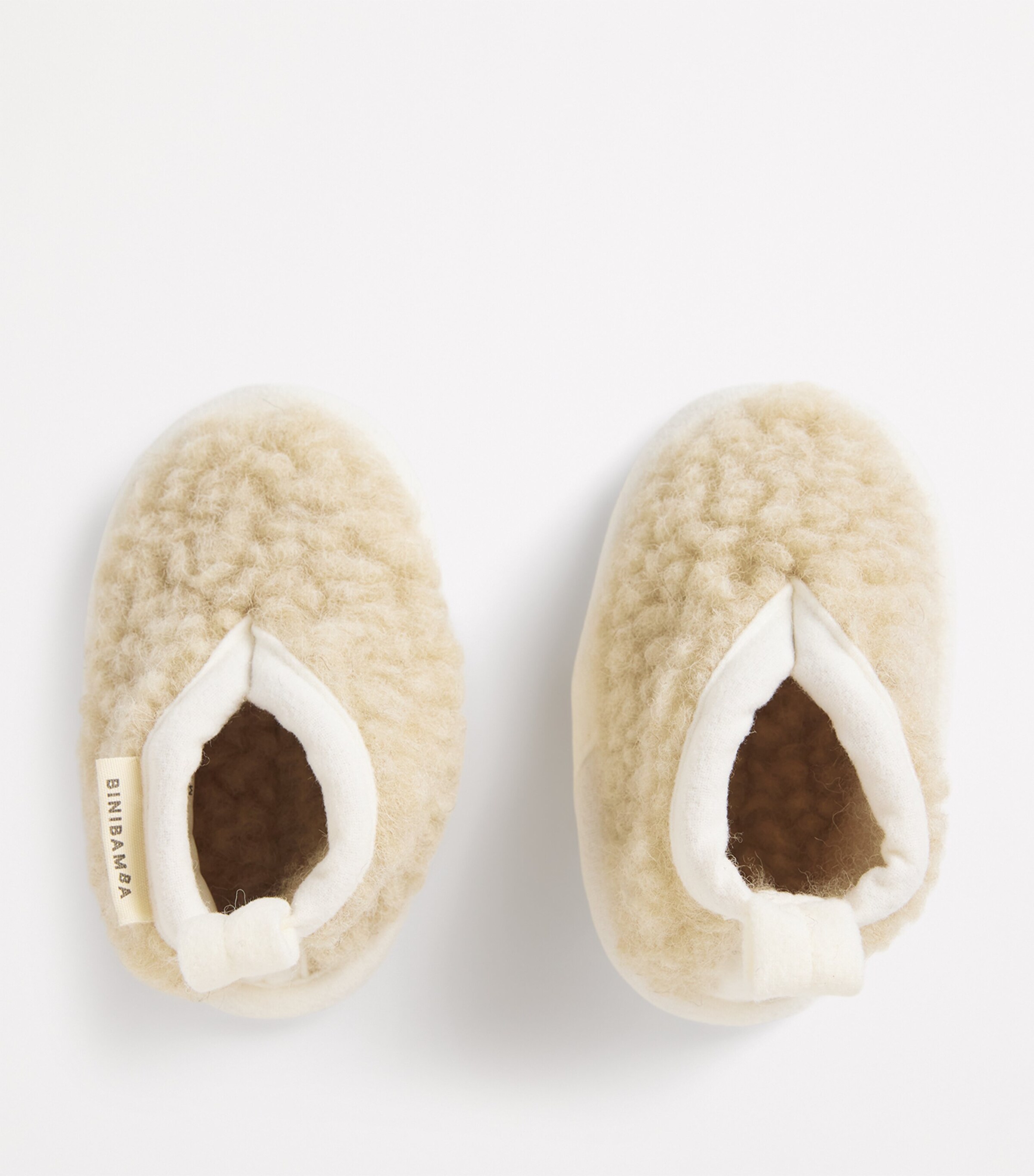 Merino Wool Booties (6-12 Months) PEANUT Image 3