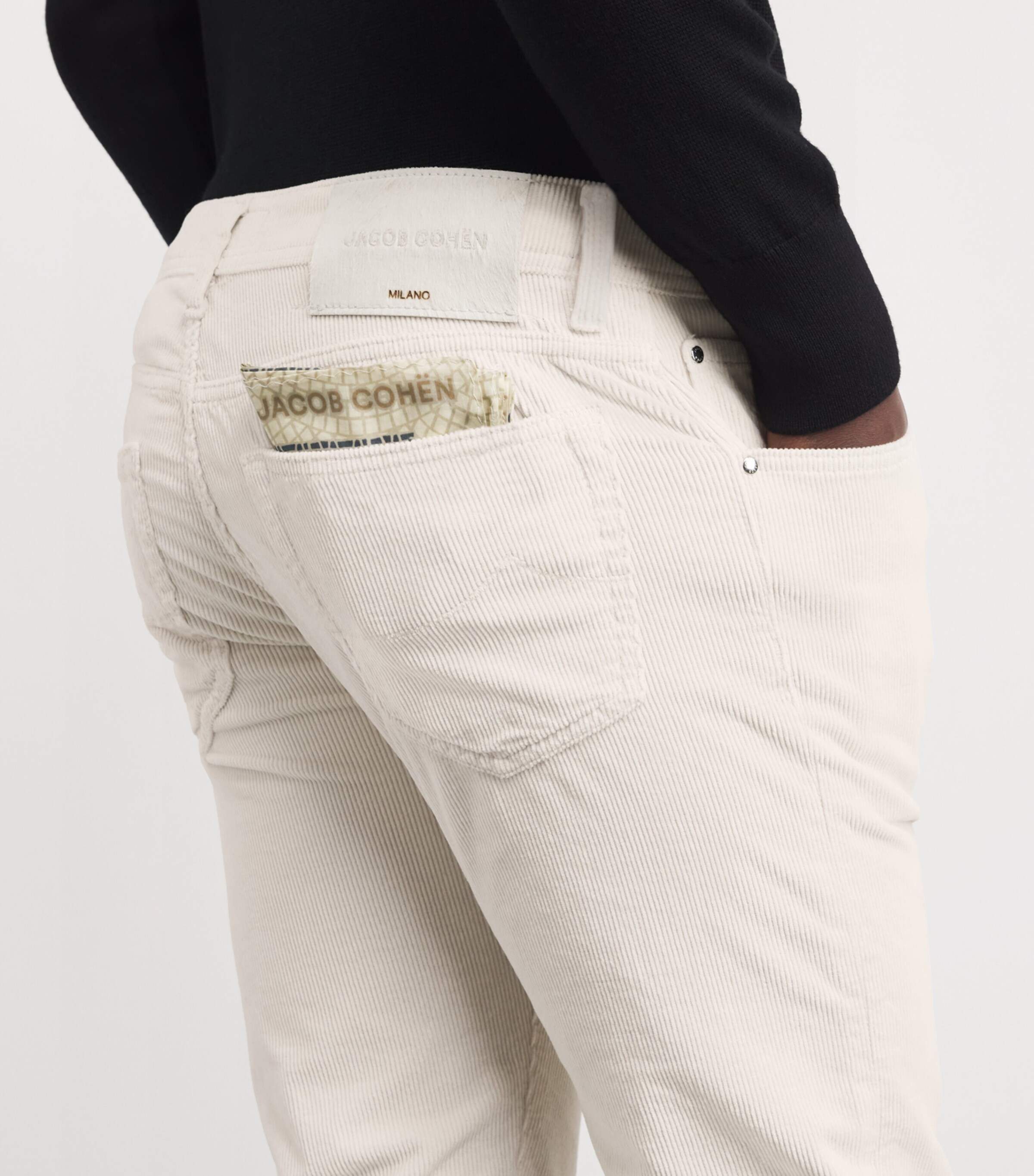 JACOB COHËN Mens Corduroy Slim Trousers Image 6