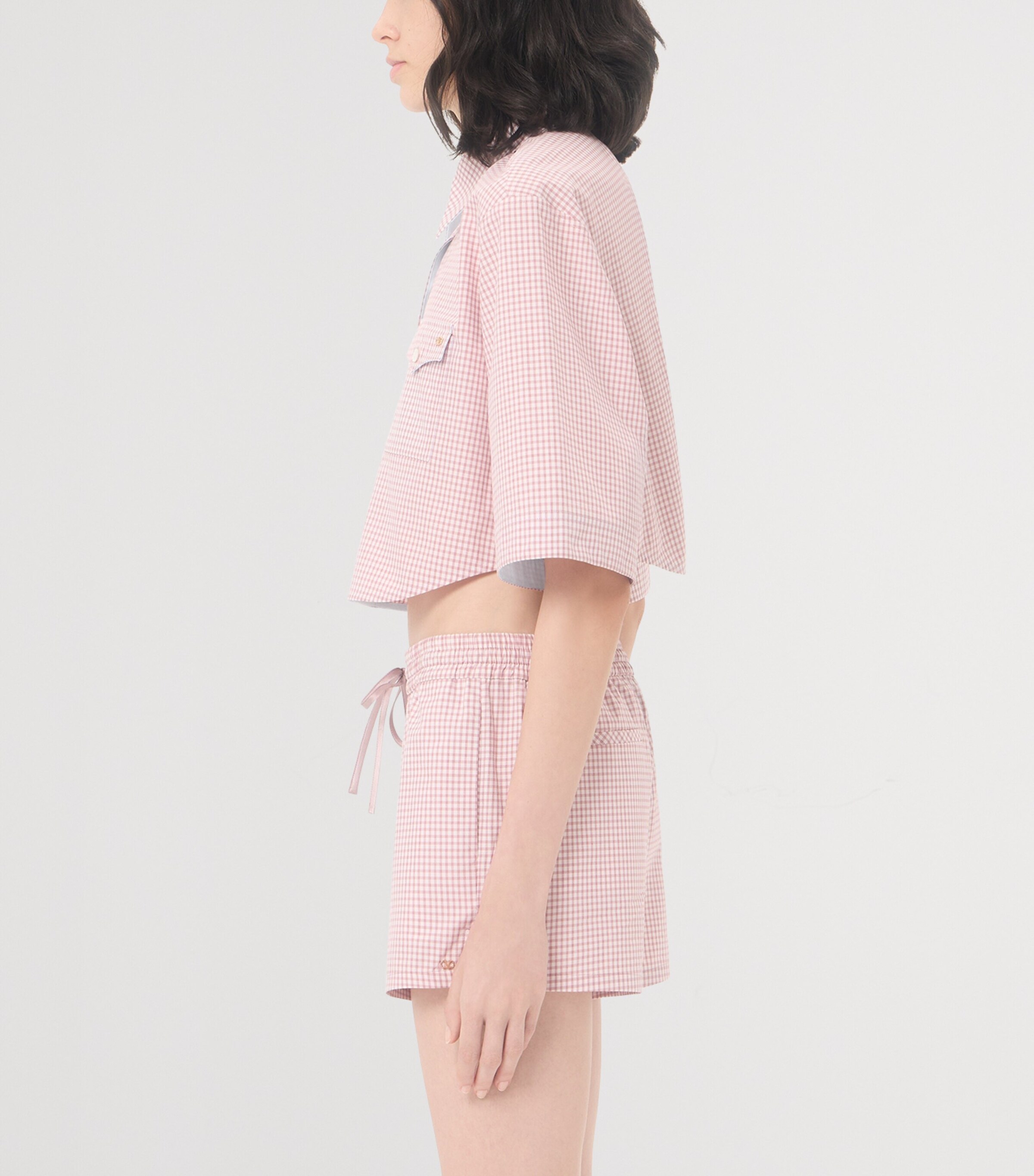 Valentino Womens Cotton Cropped Shirt Image 4