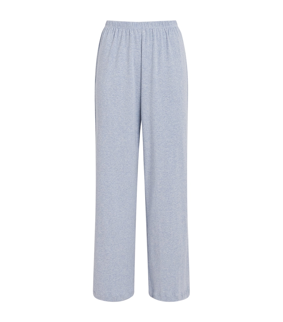 LESET Womens Cotton Nando Relaxed Sweatpants Ciel Melange Image 1