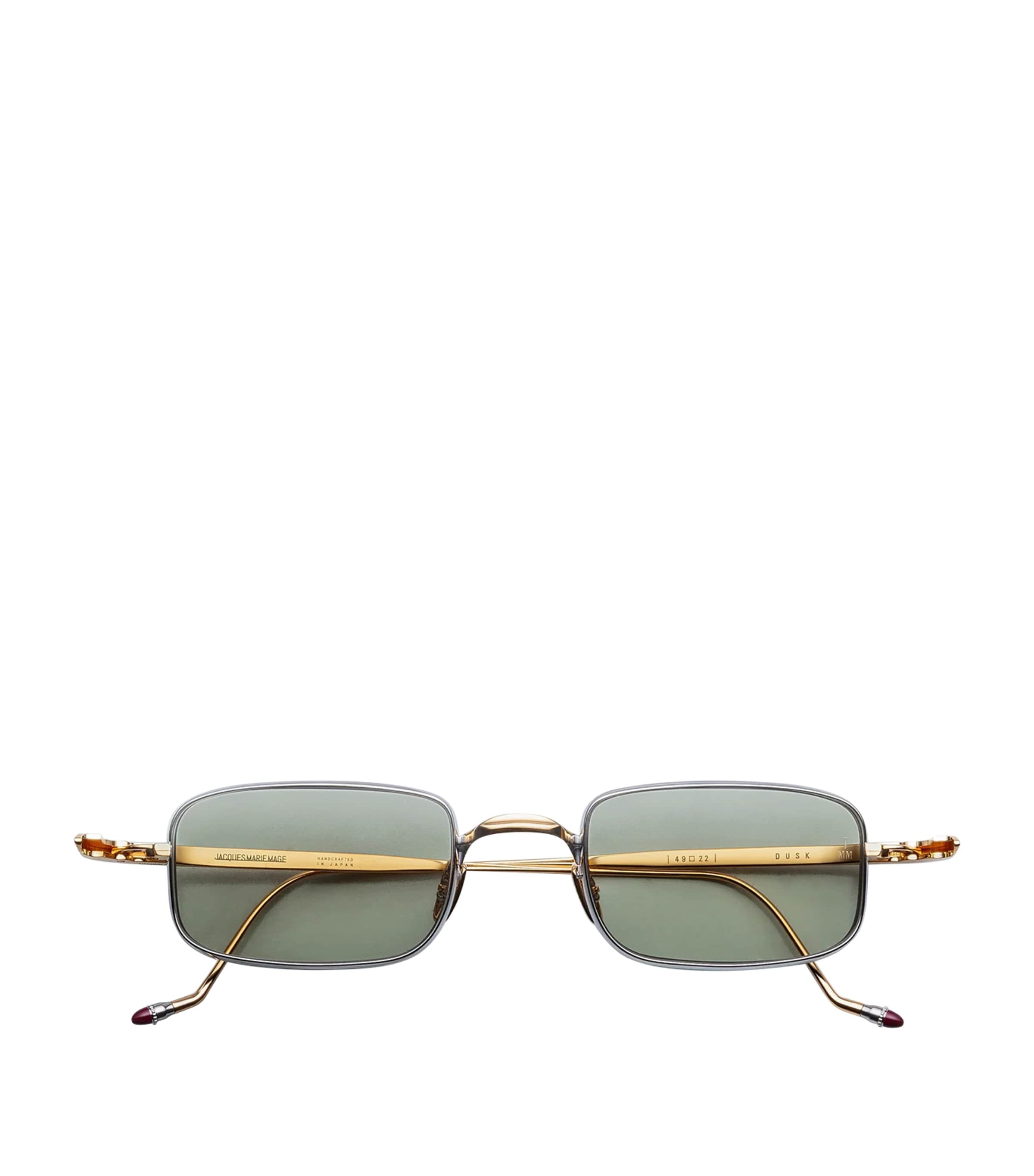 Jacques Marie Mage Titanium Dusk Rectangular Sunglasses Electrum Image 1