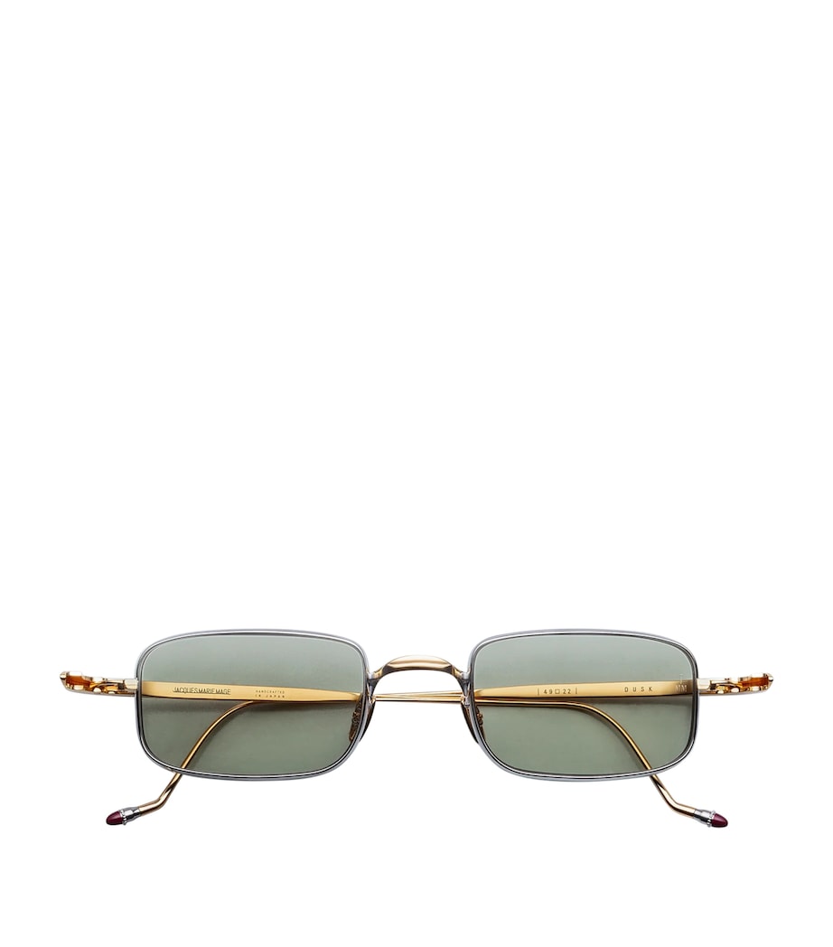 Jacques Marie Mage Titanium Dusk Rectangular Sunglasses Electrum Image 1