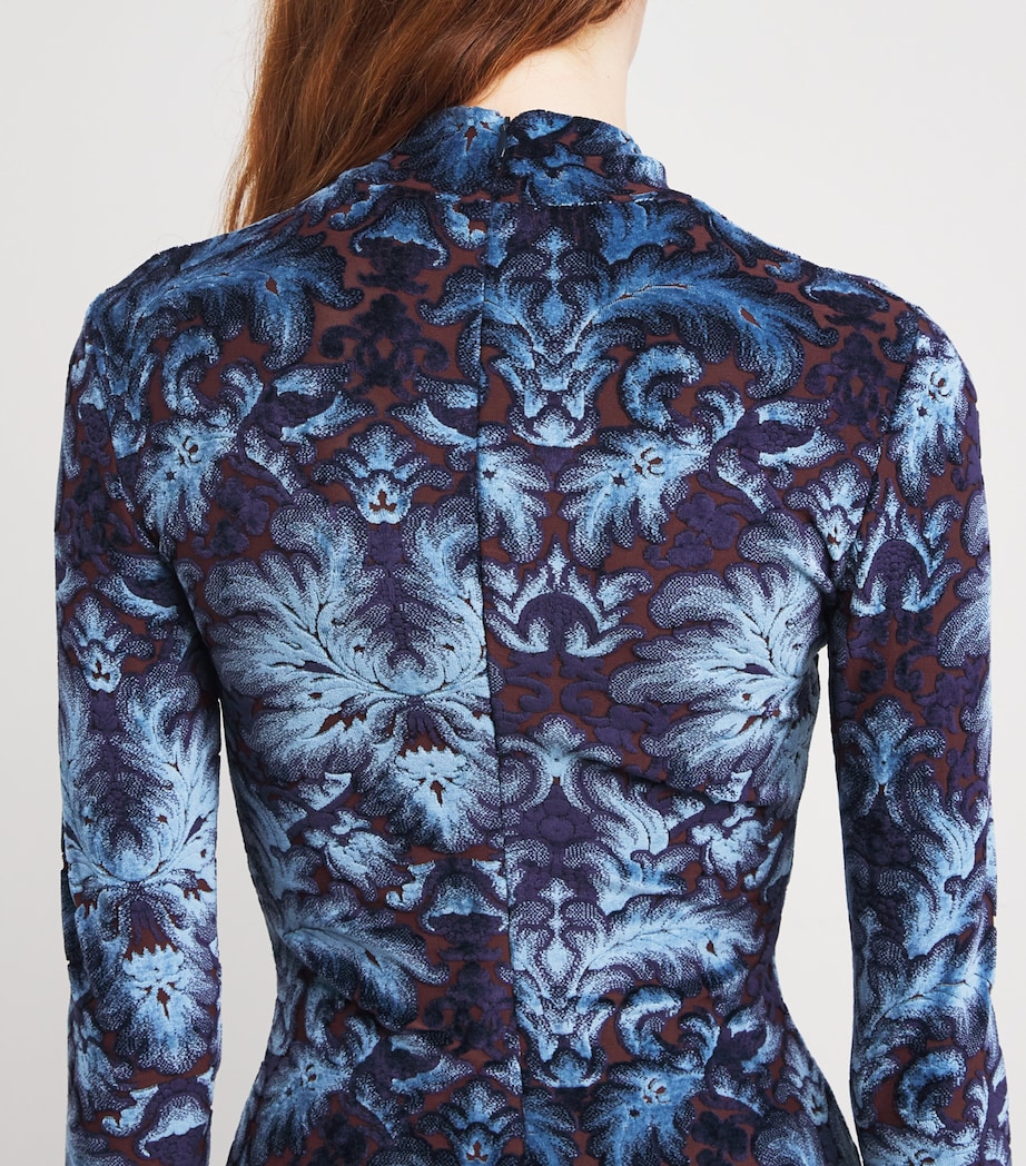 Velvet Baroque Midi Dress S9883 Image 6