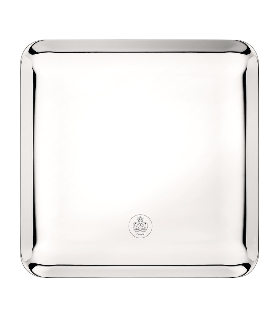 Silver-Plated Silver Time Tray (20cm x 20cm) SILVER Image 2