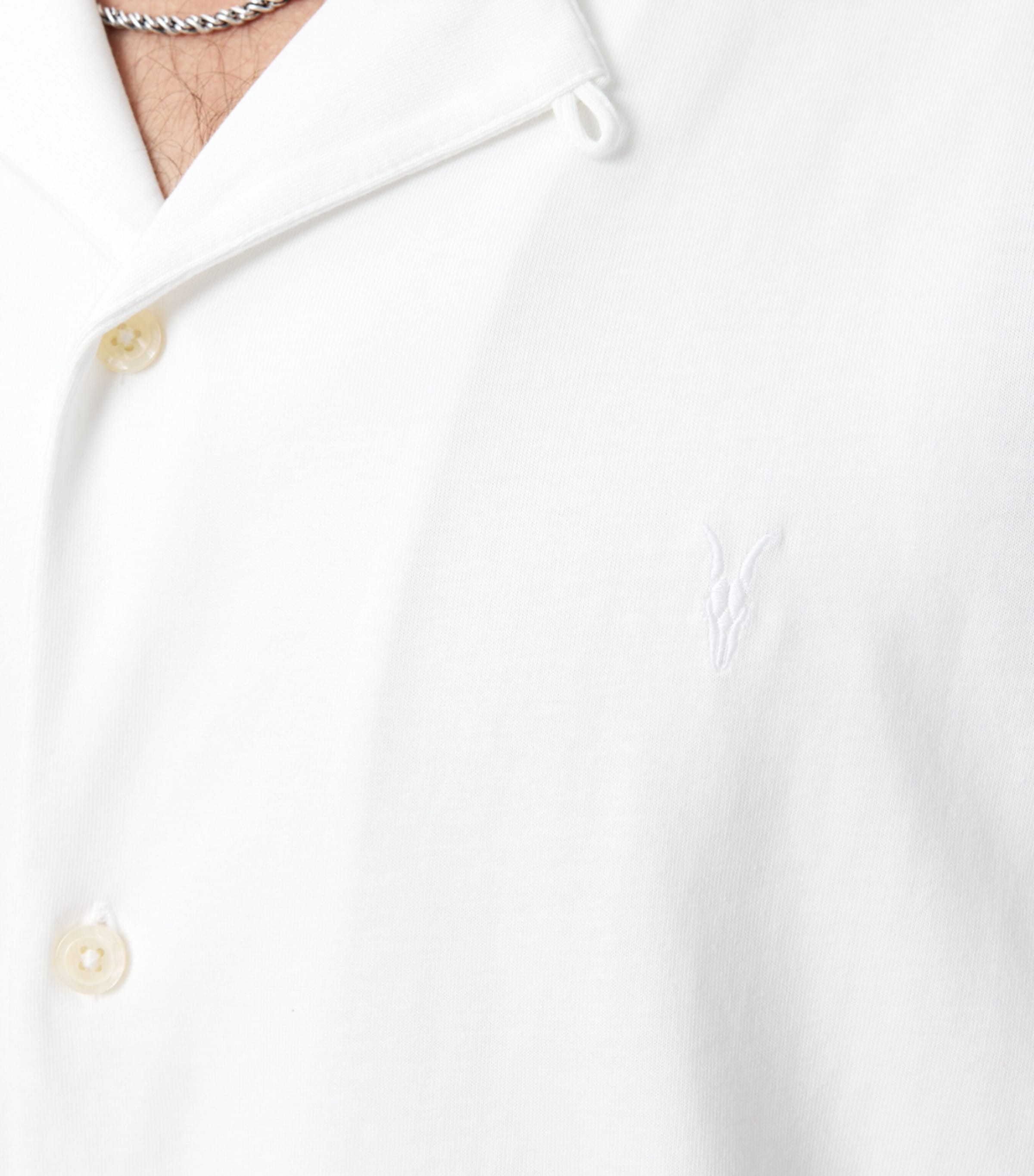 Cotton Hudson Shirt CLIFF WHITE Image 8