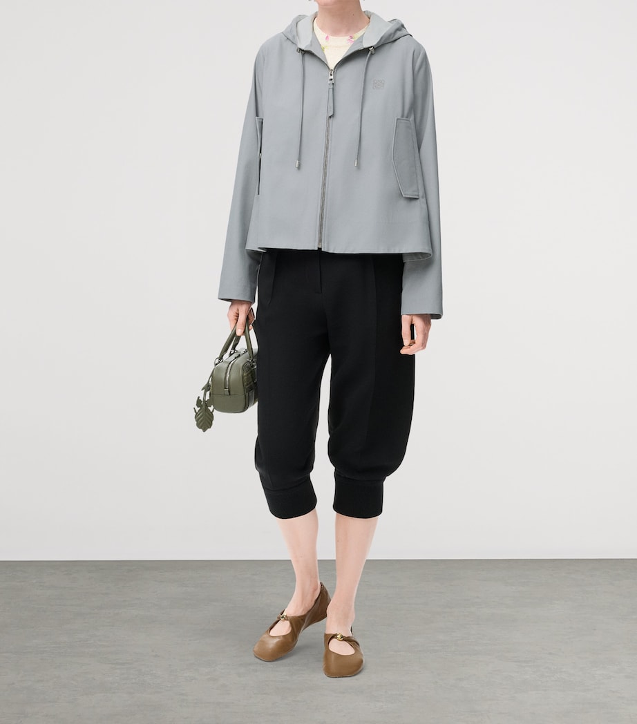 Trapeze Hooded Jacket LIGHT GREY Image 2