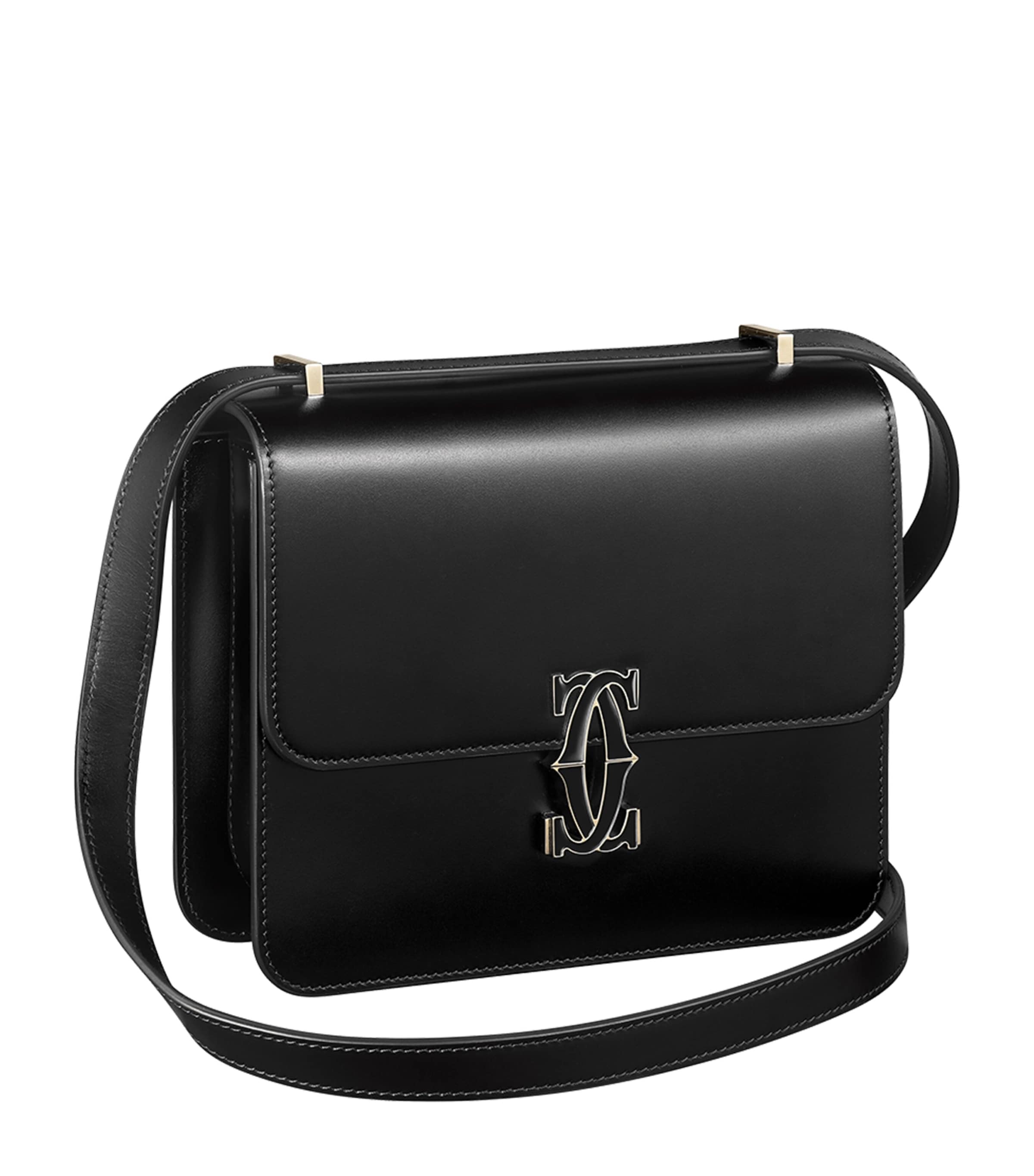 Cartier Mini Leather C de Cartier Shoulder Bag Black Image 1
