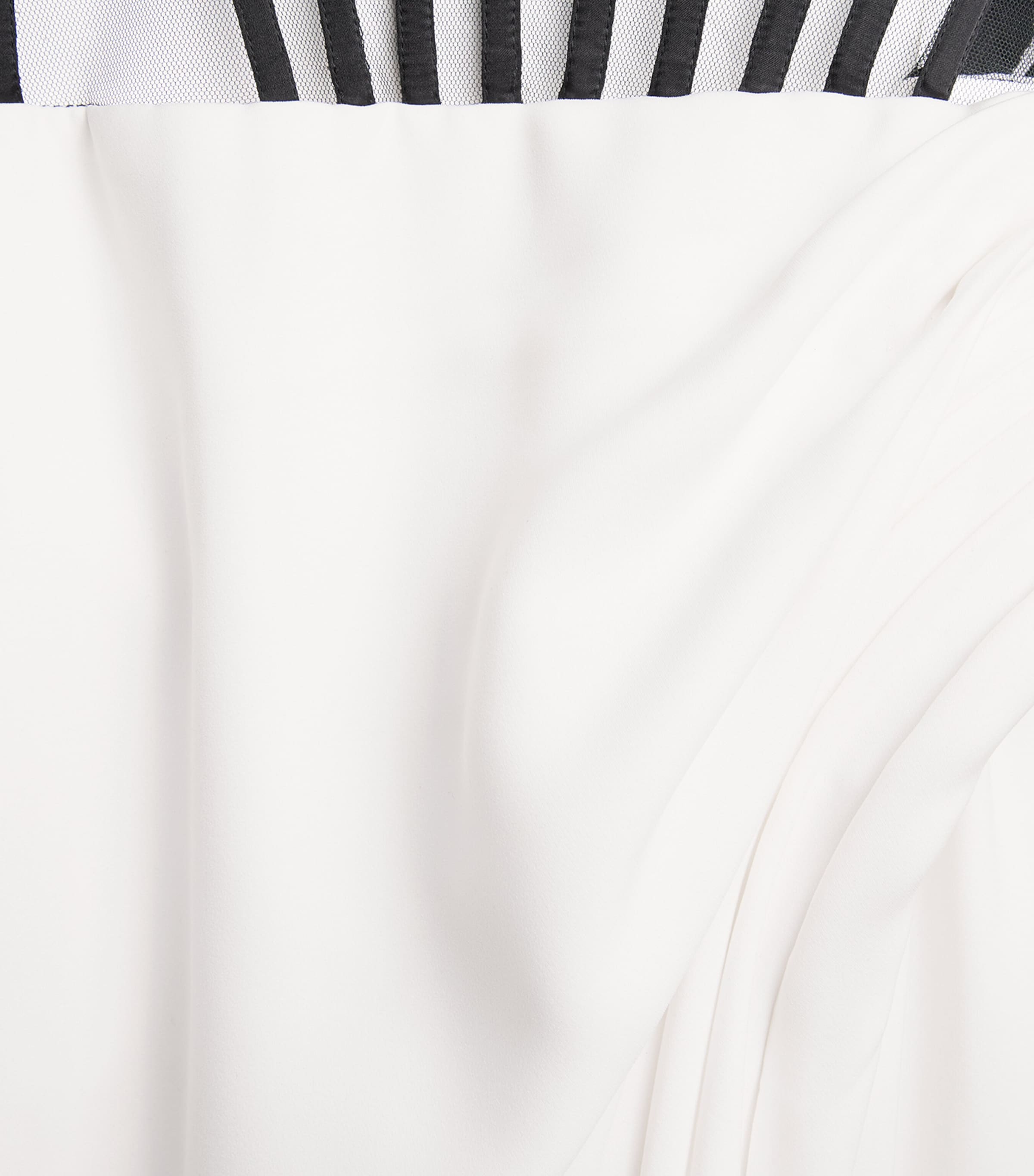 Sculpted Dichrome Corset Gown BLACK WITH WHITE Image 5