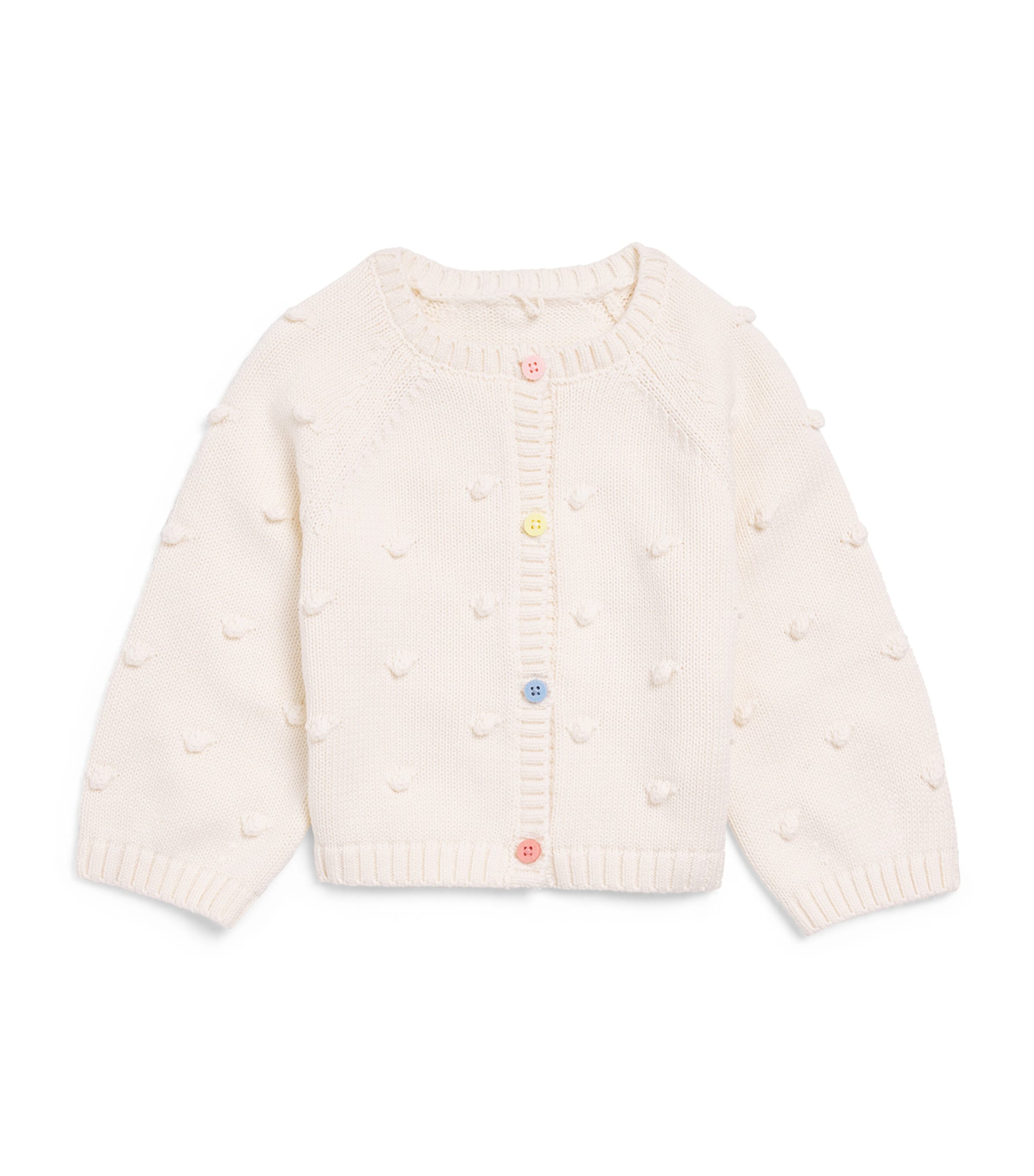 Stella McCartney Kids Knitted Cardigan (3-36 Months) Ivory Image 1