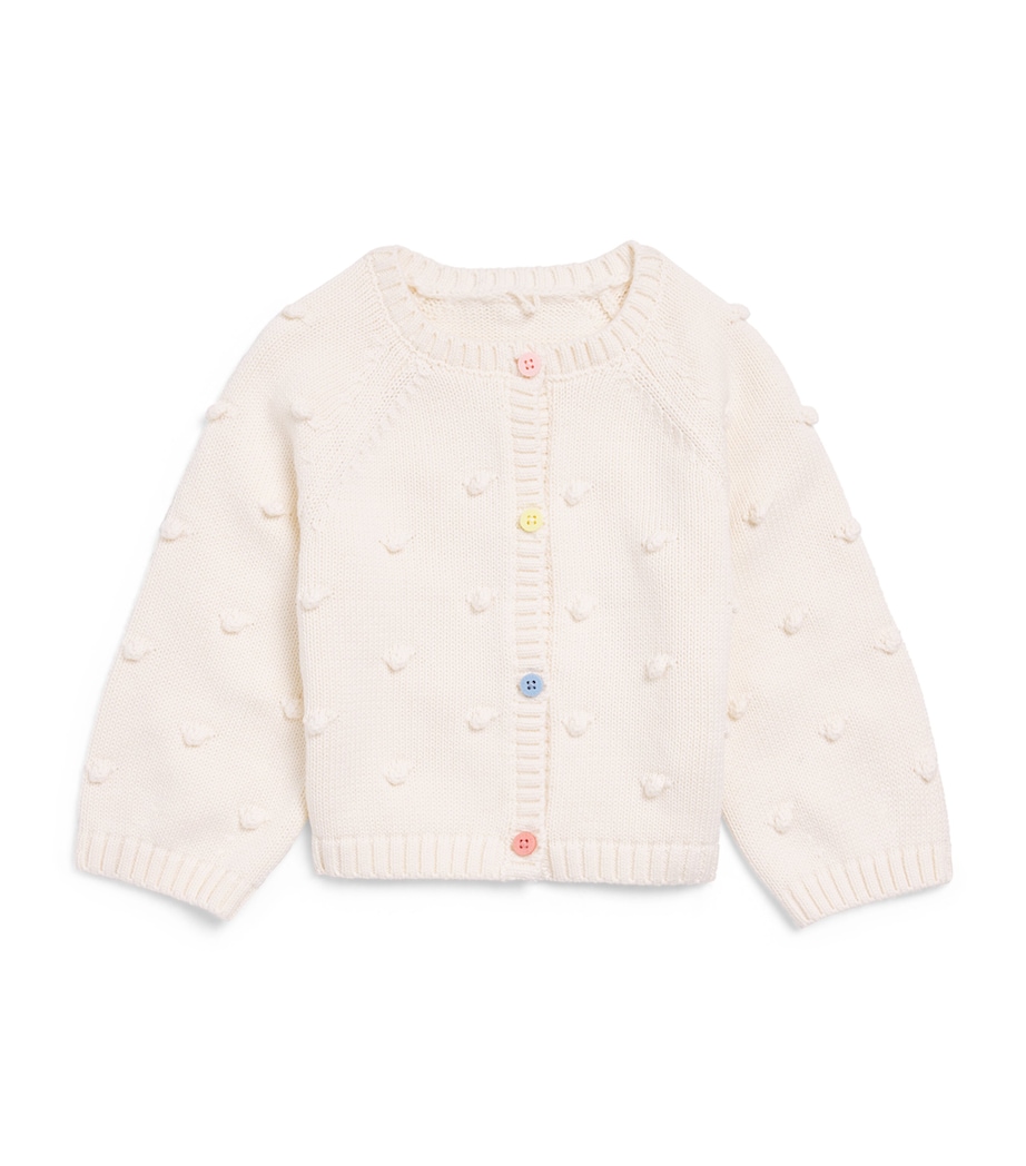 Stella McCartney Kids Knitted Cardigan (3-36 Months) Ivory Image 1