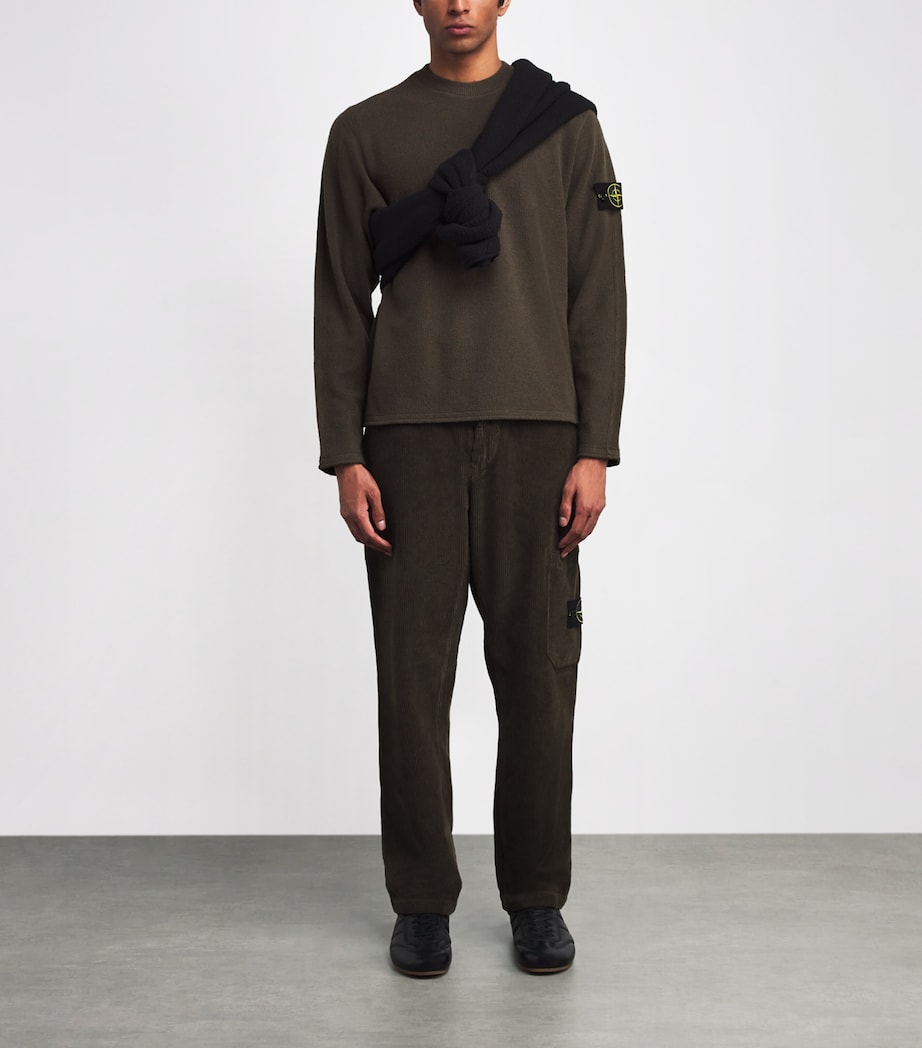 Wool-Blend Ribbed Sweater V0054 Image 2