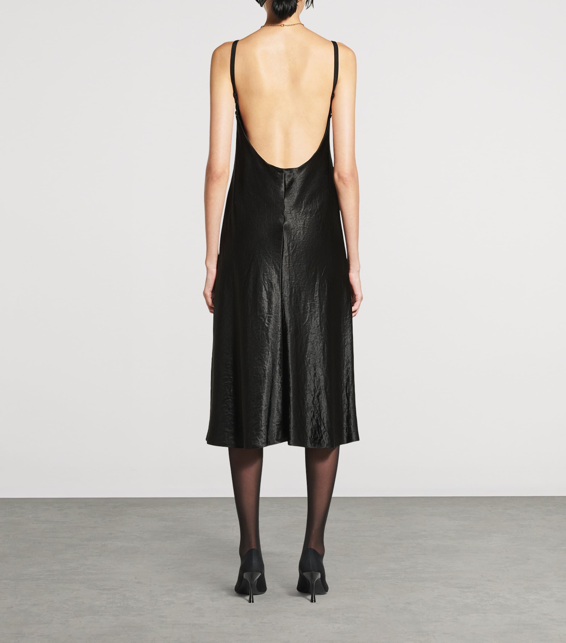 【送料&関税込】Balenciaga Satin Strappy Midi Dress Balenciaga Satin Strappy Midi Dress | theFeinheit