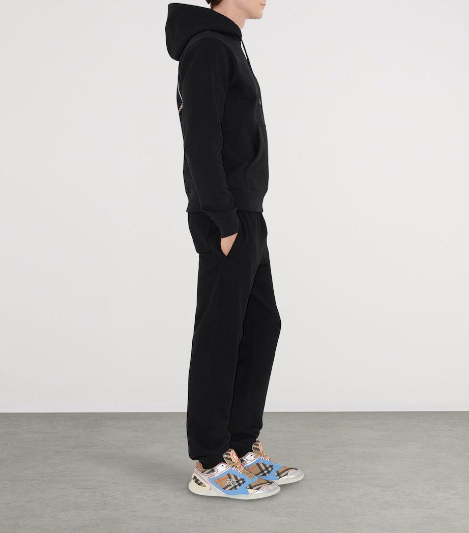 Cotton Knight Stamp Sweatpants BLACK Image 3