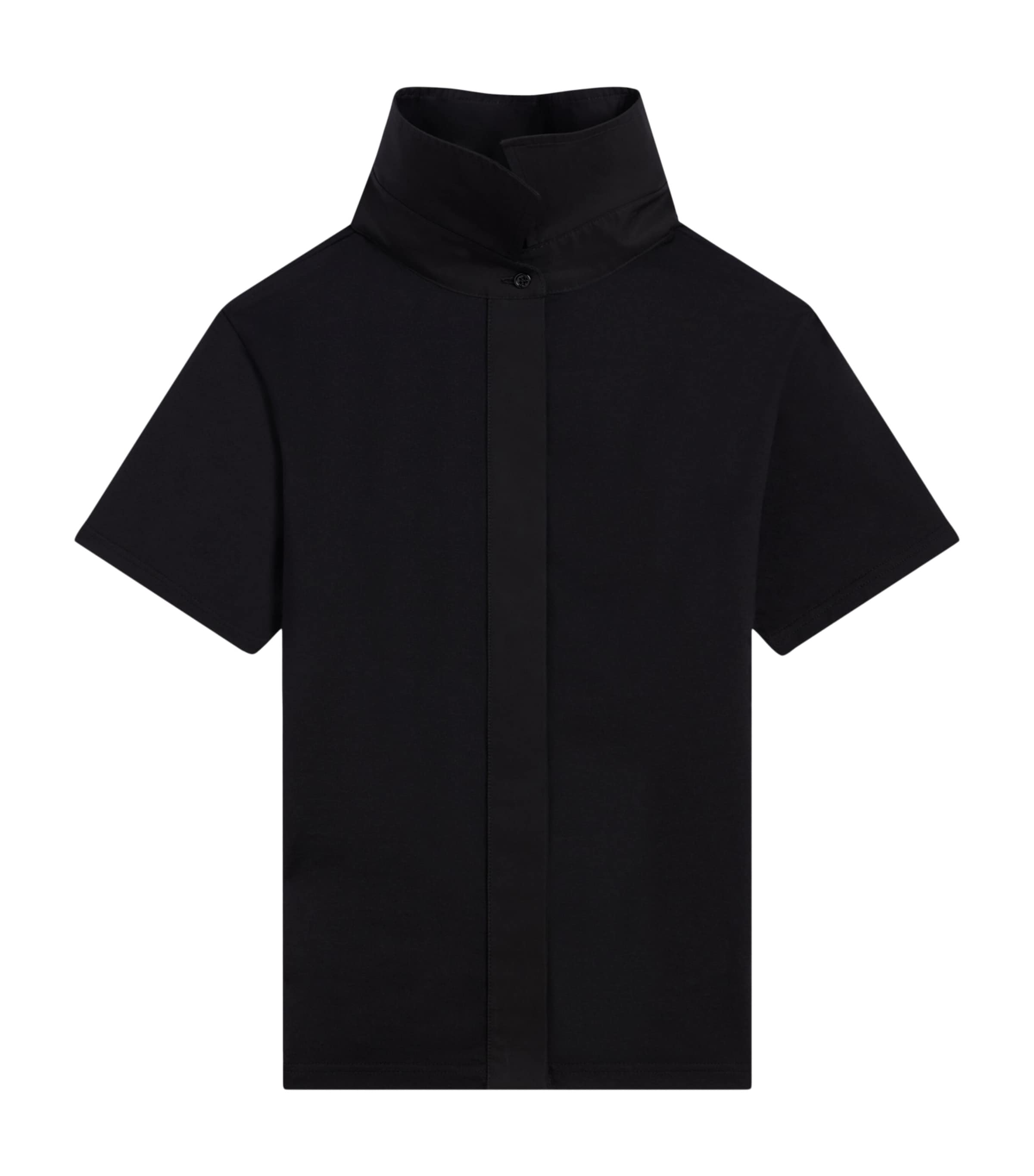 Givenchy Womens Cotton Reverse Collar T-Shirt Image 1