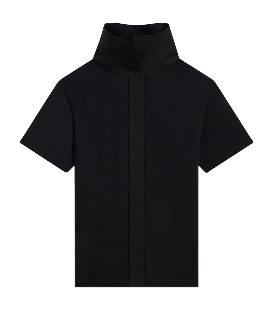 Givenchy Womens Cotton Reverse Collar T-Shirt Image 1