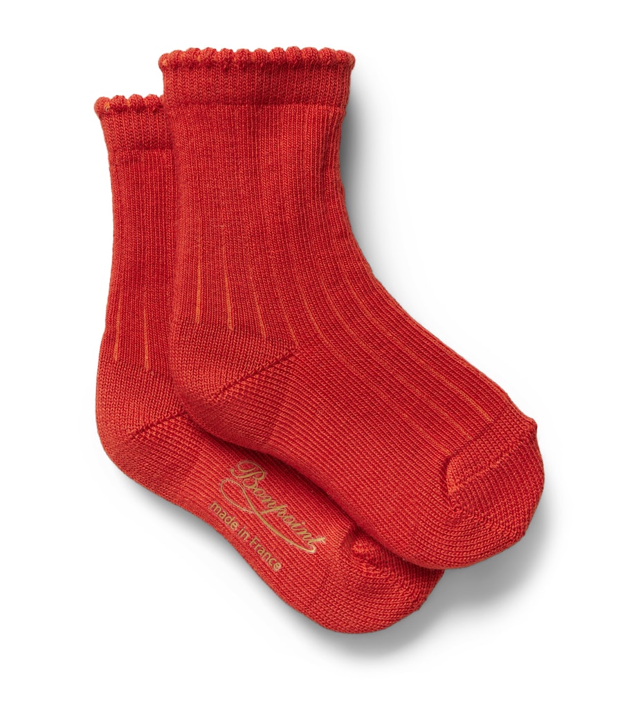 Bonpoint Cotton-Blend Elwen Socks (1- 36 Months) Geranium Image 1