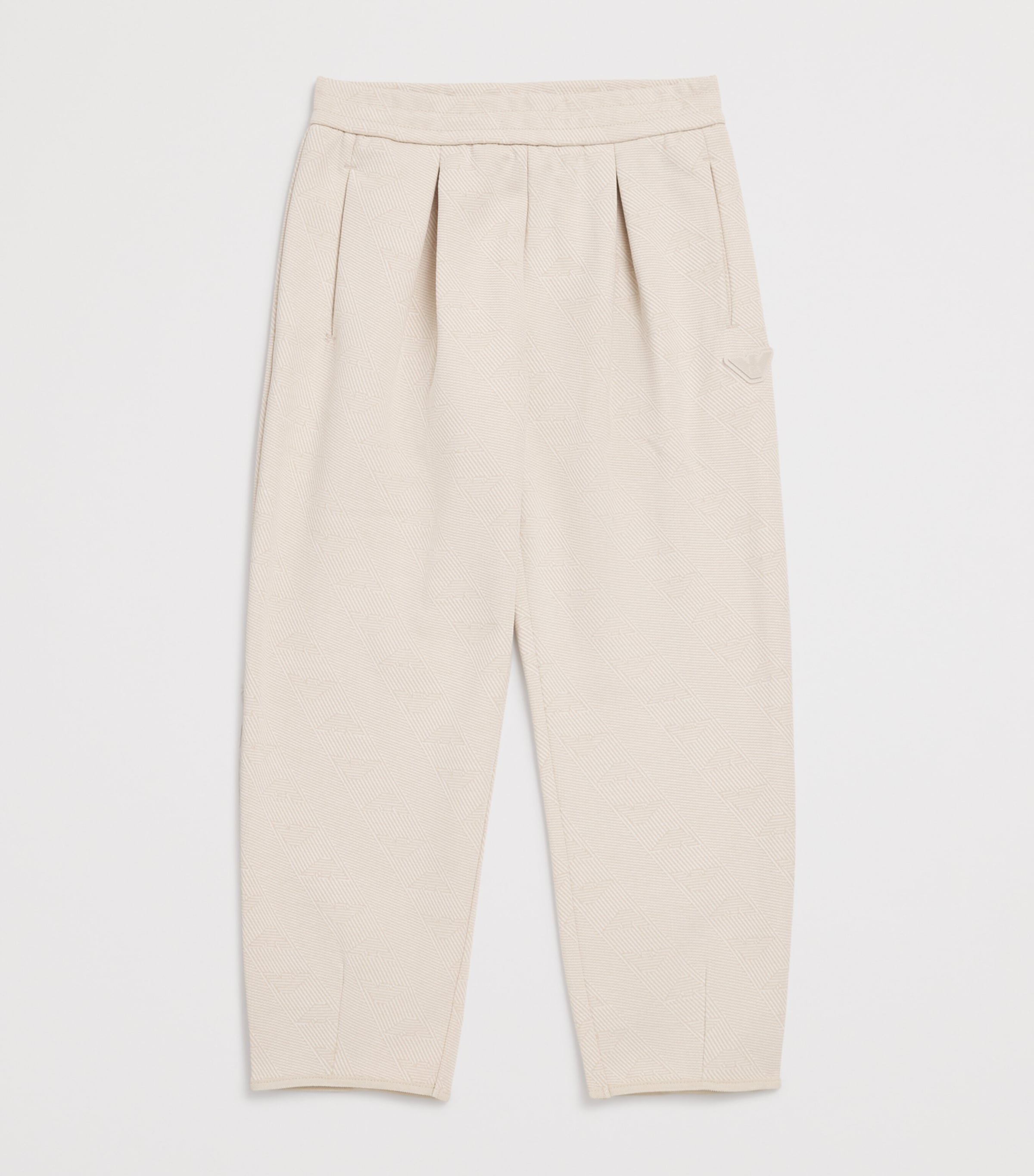 Jersey Jacquard Trousers (4-14 Years) FRENCH OAK Image 2