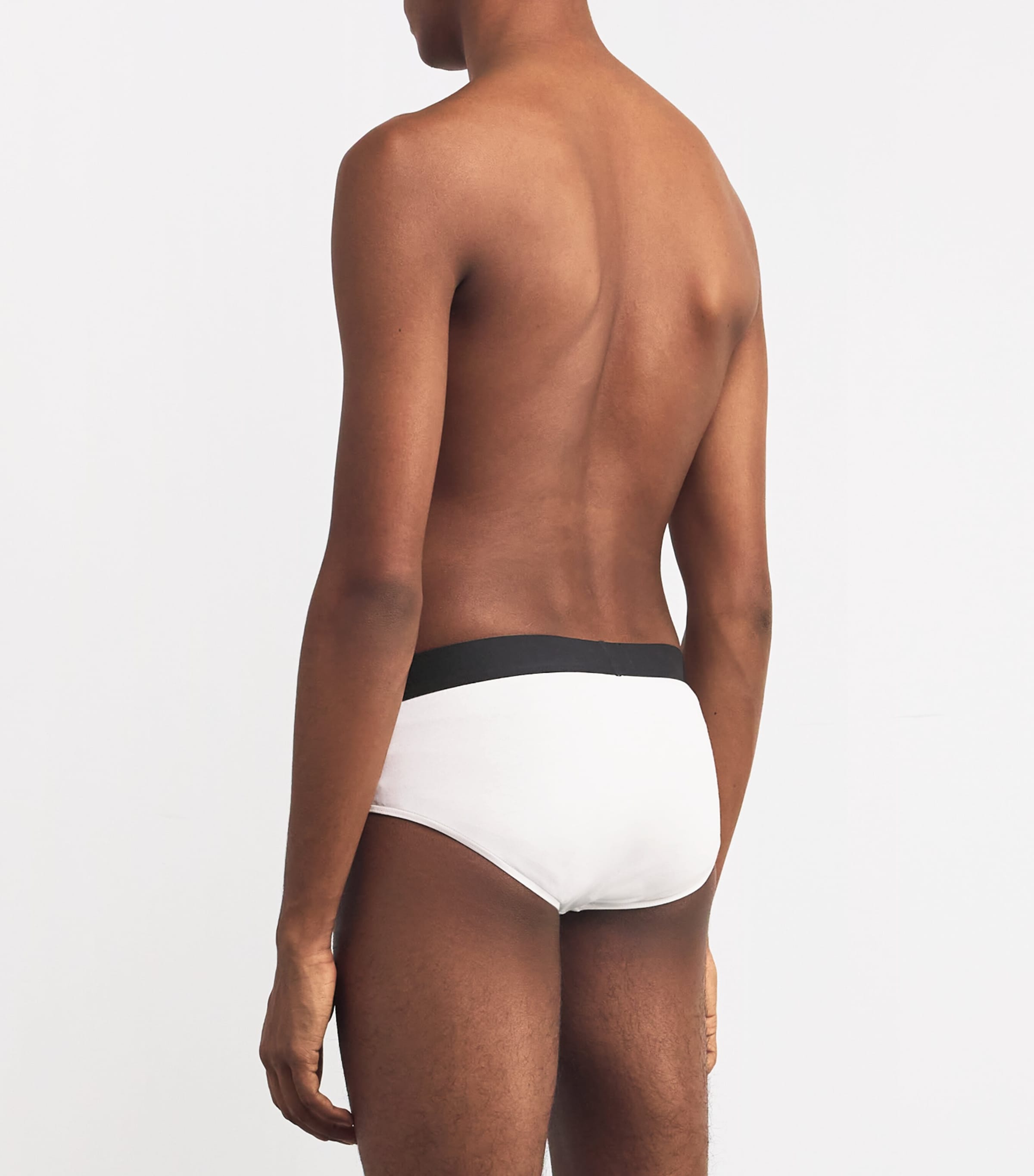 Stretch-Cotton Logo Briefs (Pack of 3) 100-WHITE Image 3