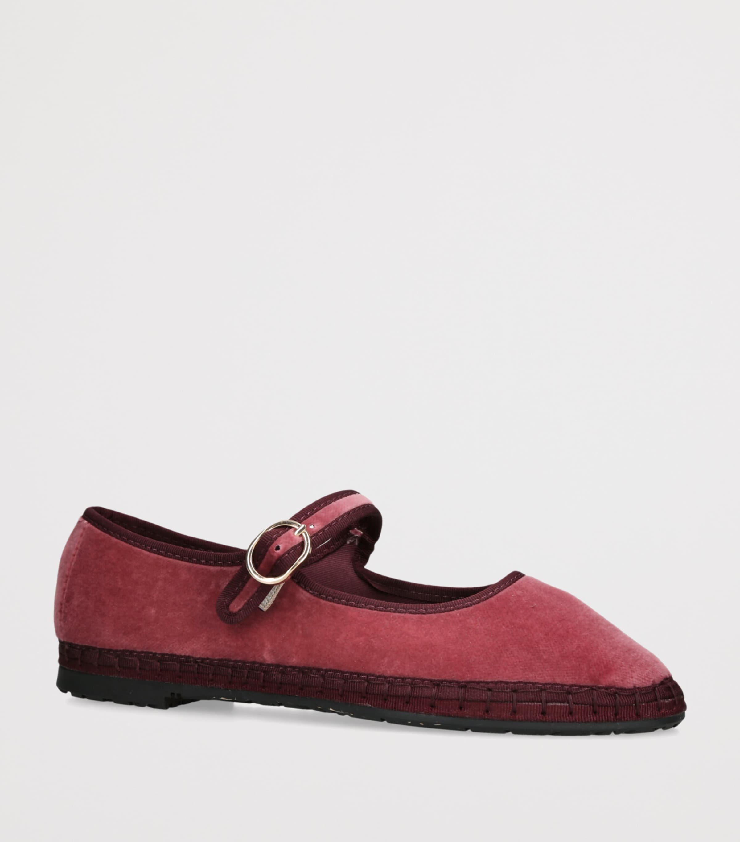 Flabelus Velvet O’Brien Mary Jane Flats Pink Comb Image 3