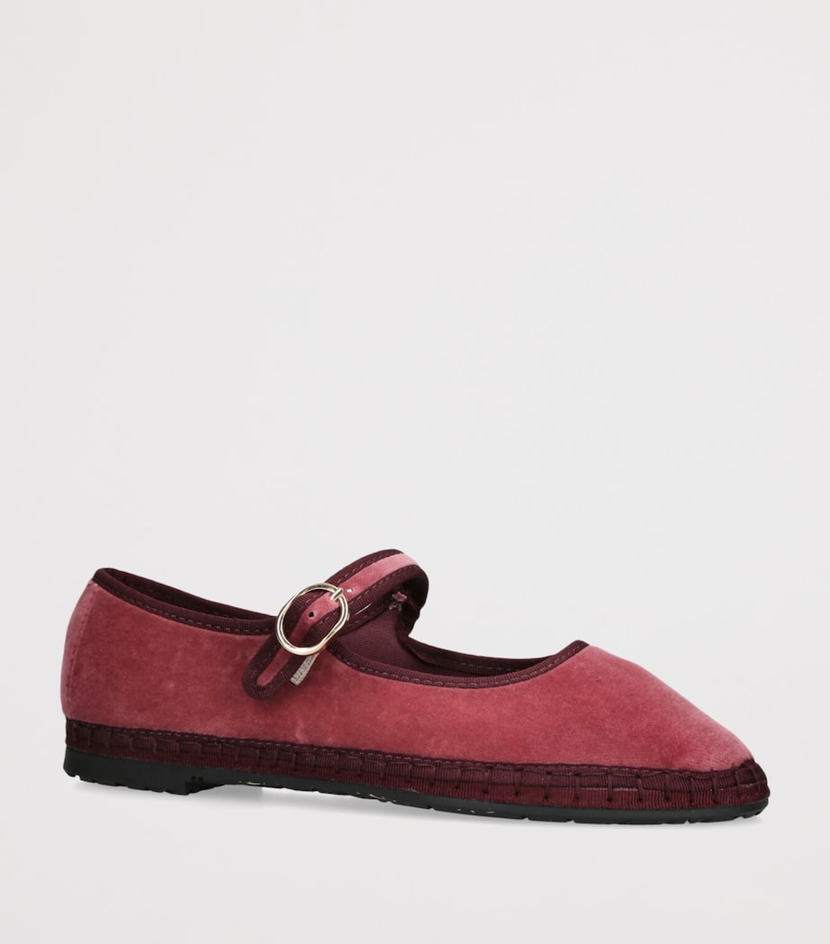 Flabelus Velvet O’Brien Mary Jane Flats Pink Comb Image 3