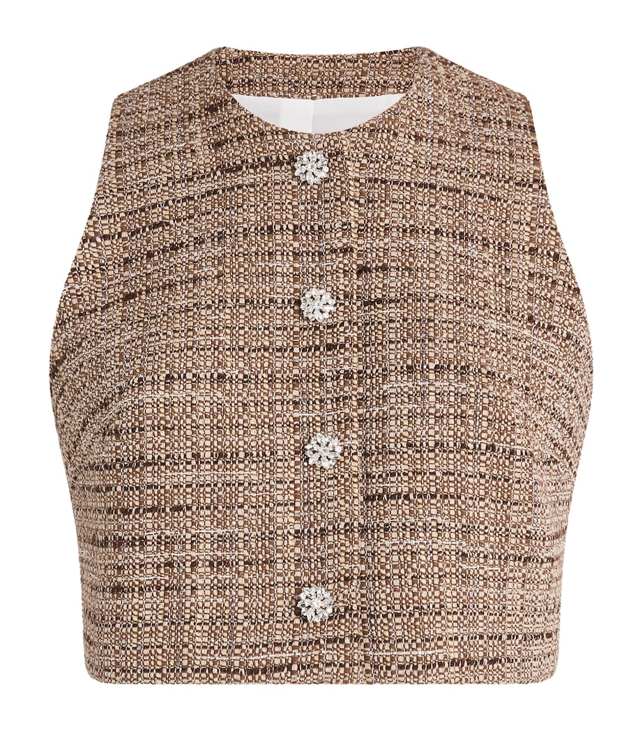 Tweed Vest BROWN Image 1