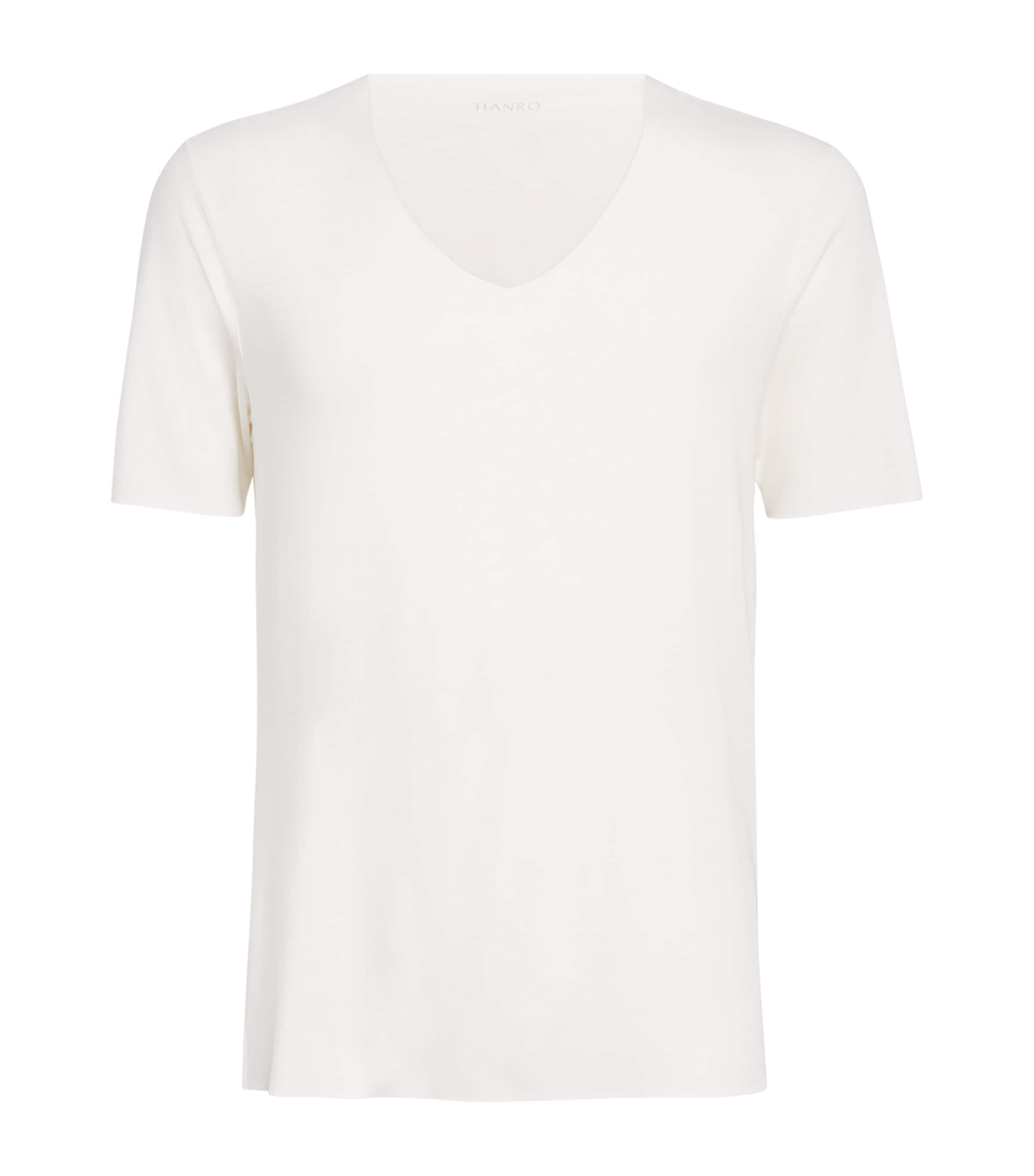 Clean Cut V-Neck T-Shirt 0101 WHITE Image 1