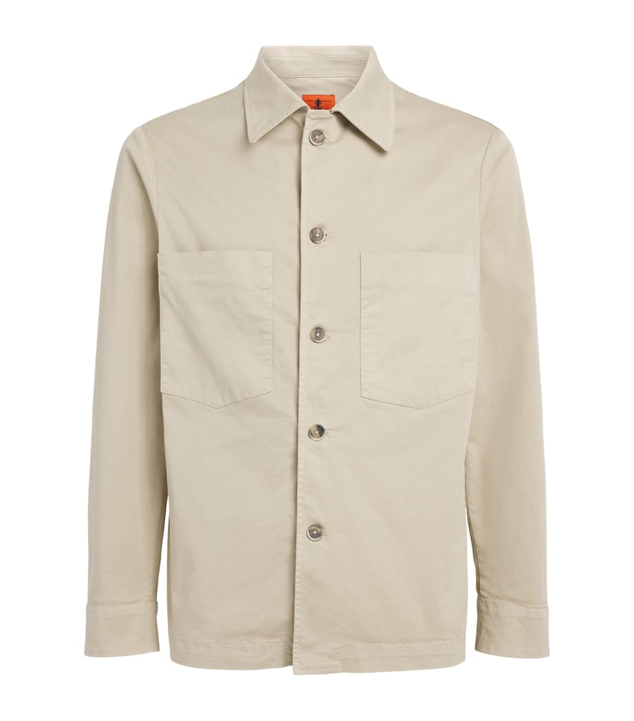 Barena Mens Cotton Lightweight Overshirt Sasso Image 1