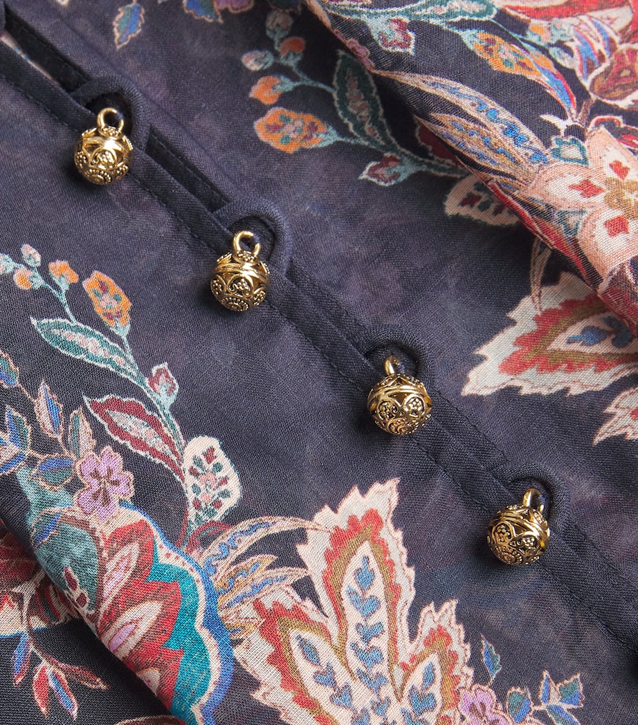 Ramie Rhiannon Billow Blouse NAVMLTPAI NVY MLTI P Image 5