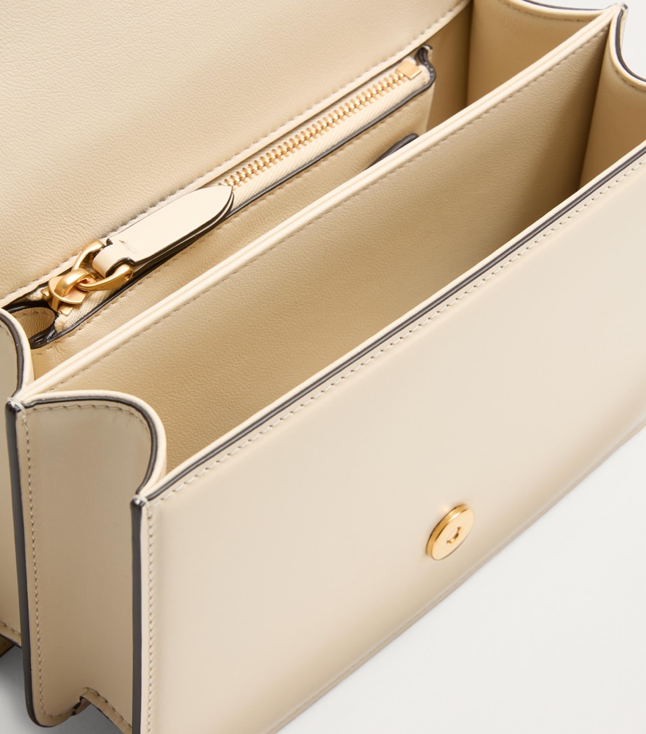 Small Leather Vain Shoulder Bag REN Image 6