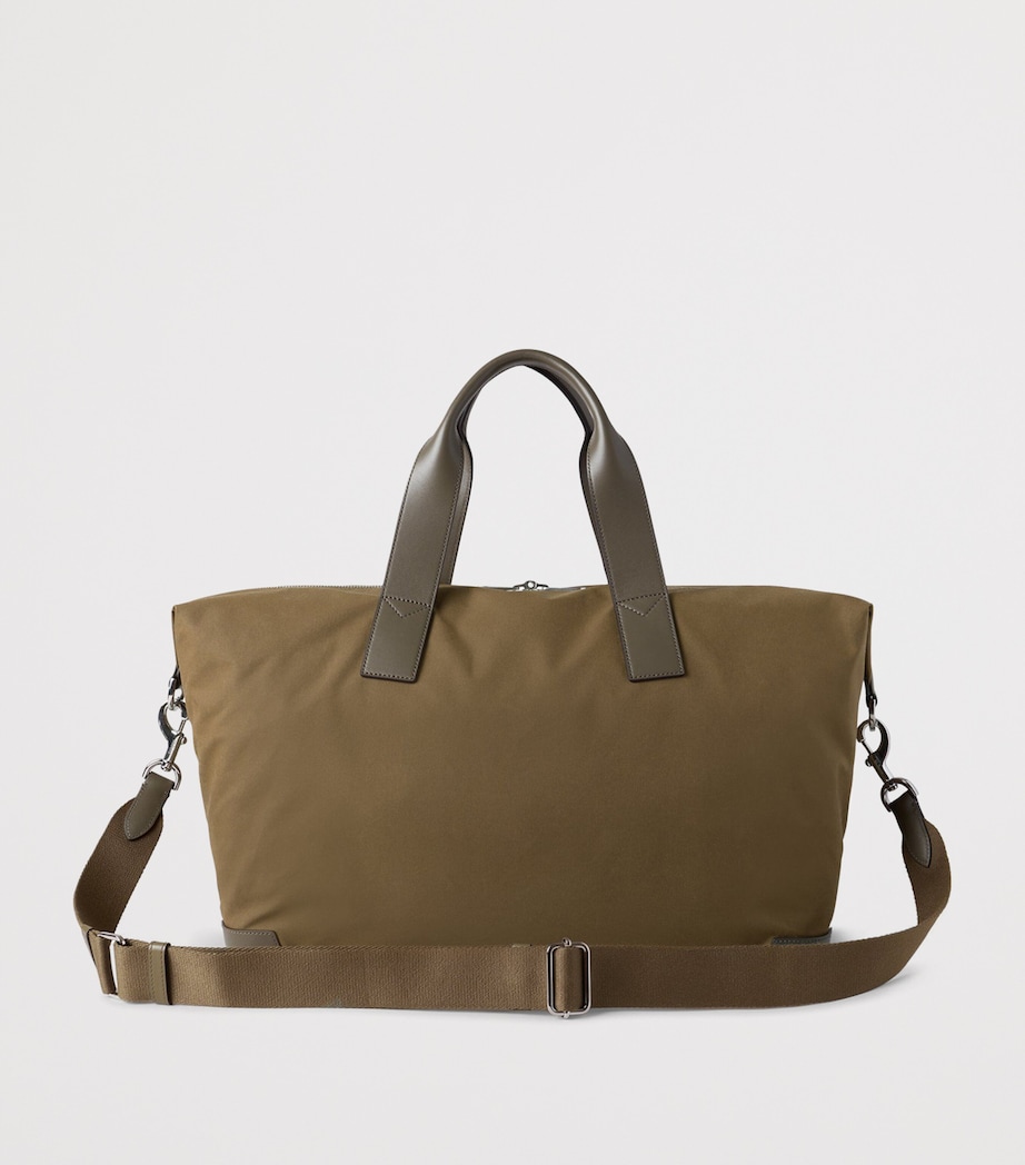 Waxed Cotton Clipper Holdall DARK MOSS Image 2